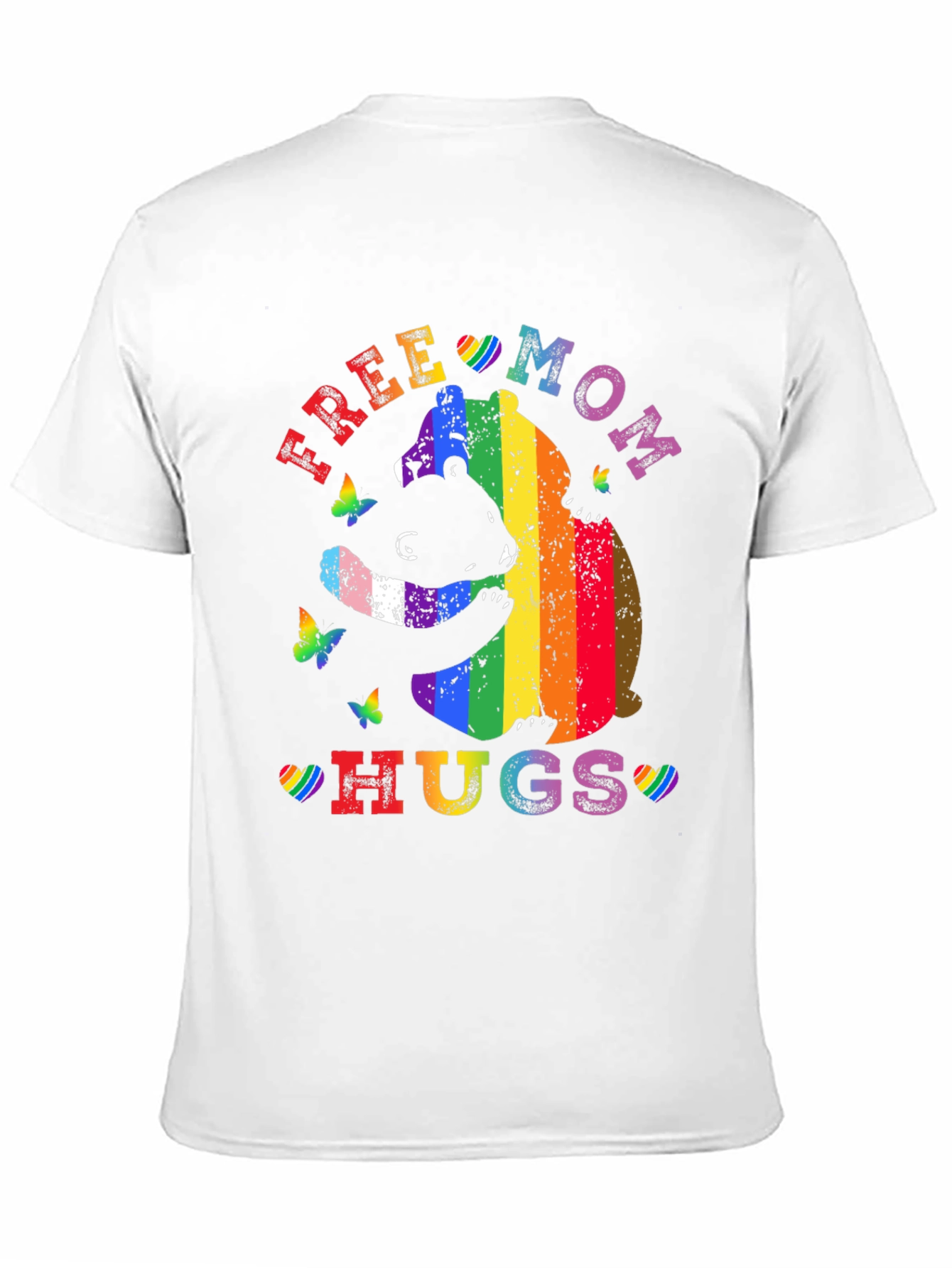 Free Mom Hugs Rainbow Bear T-Shirt