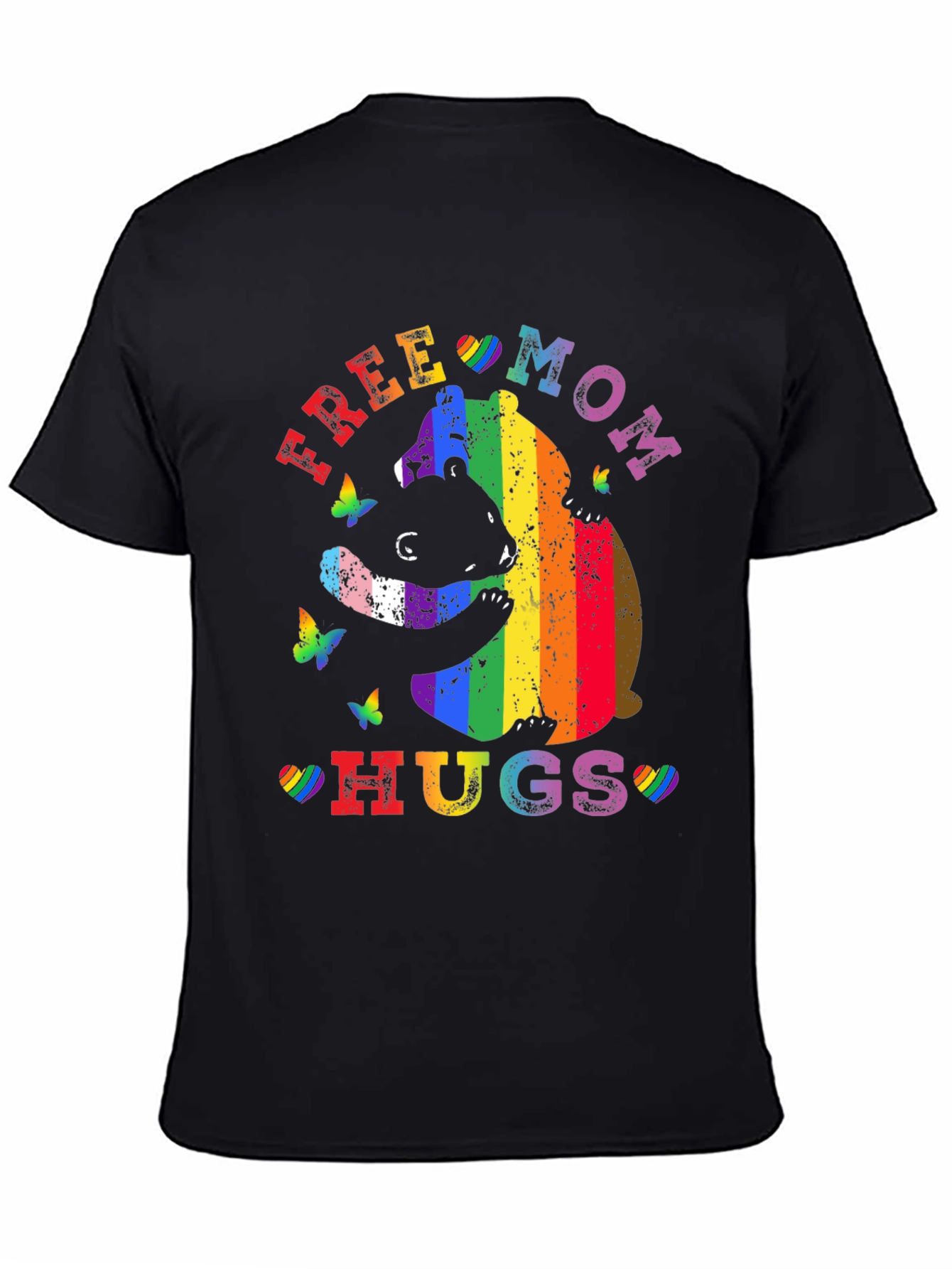 Free Mom Hugs Rainbow Bear T-Shirt