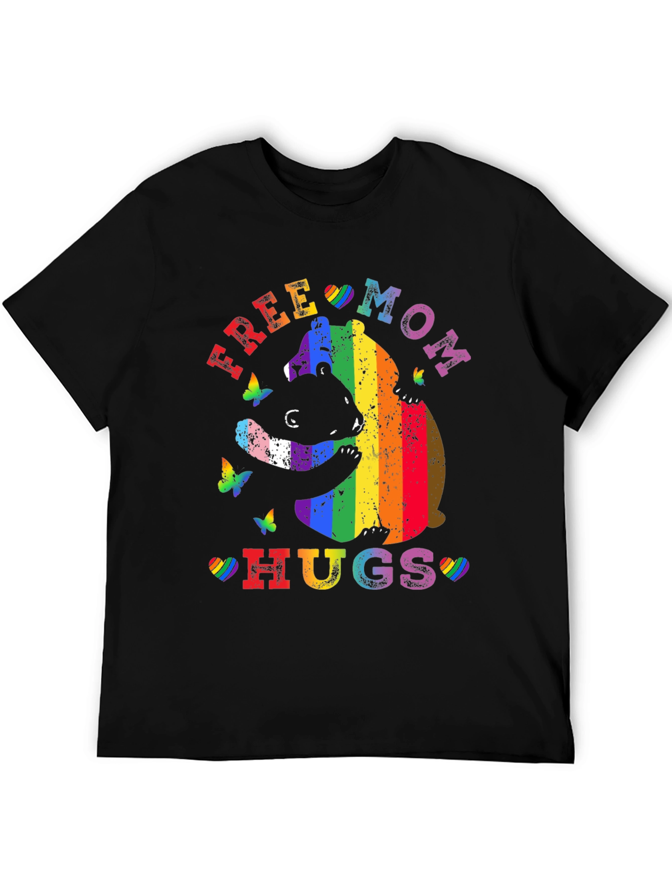Free Mom Hugs Rainbow Bear T-Shirt