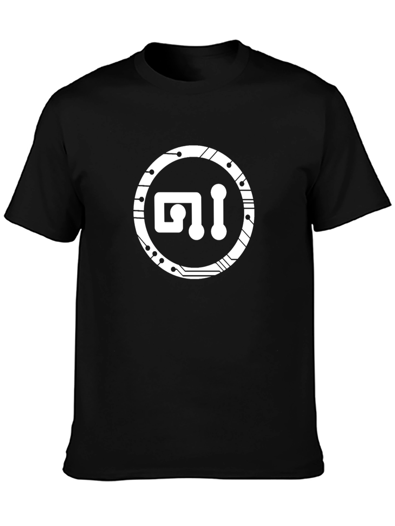 Tech Circuit Logo Black T-Shirt