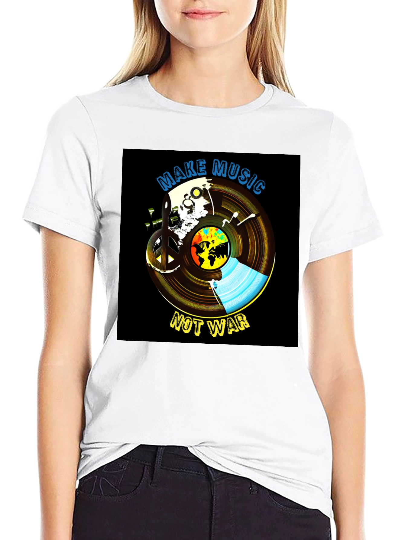 Music Not War Graphic Tee