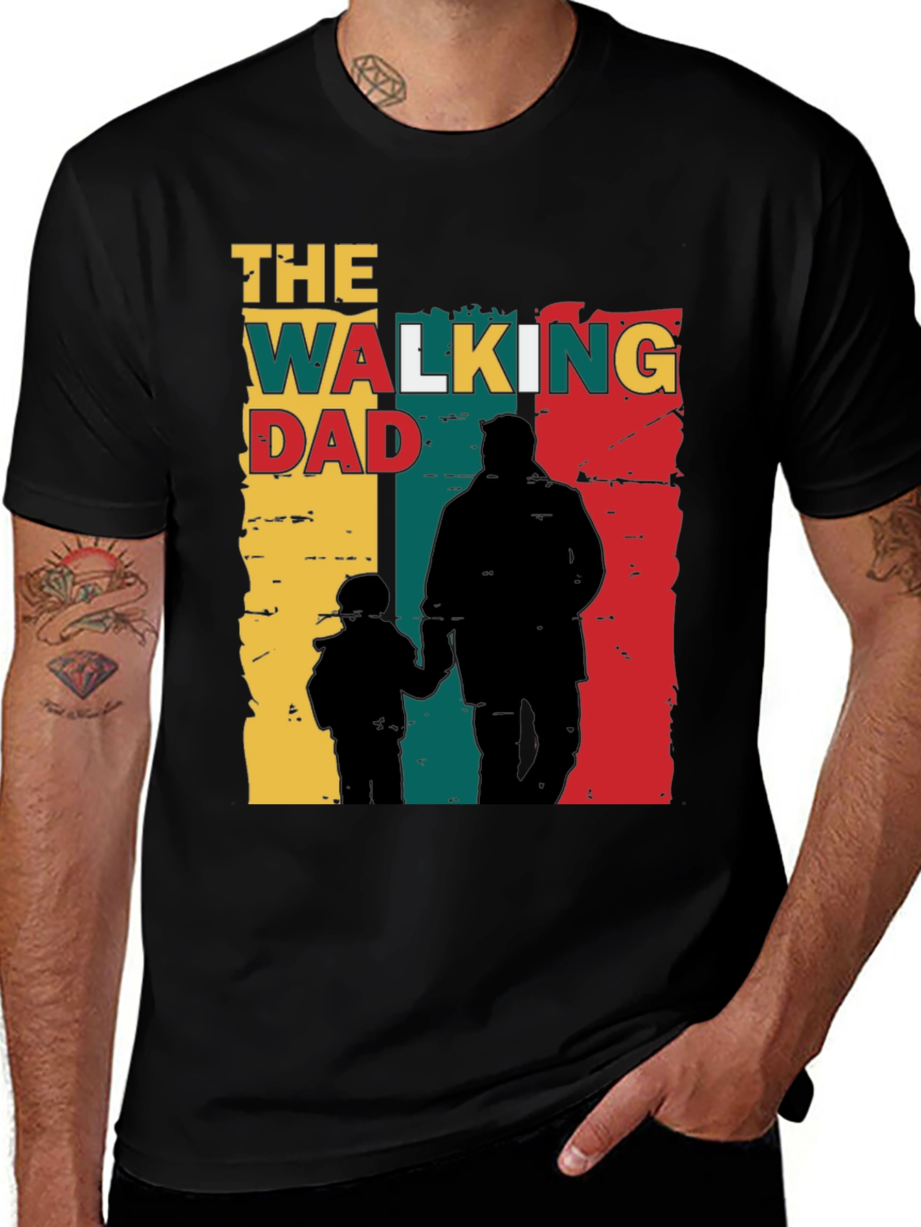 Walking Dad T-Shirt Fathers Day Gift