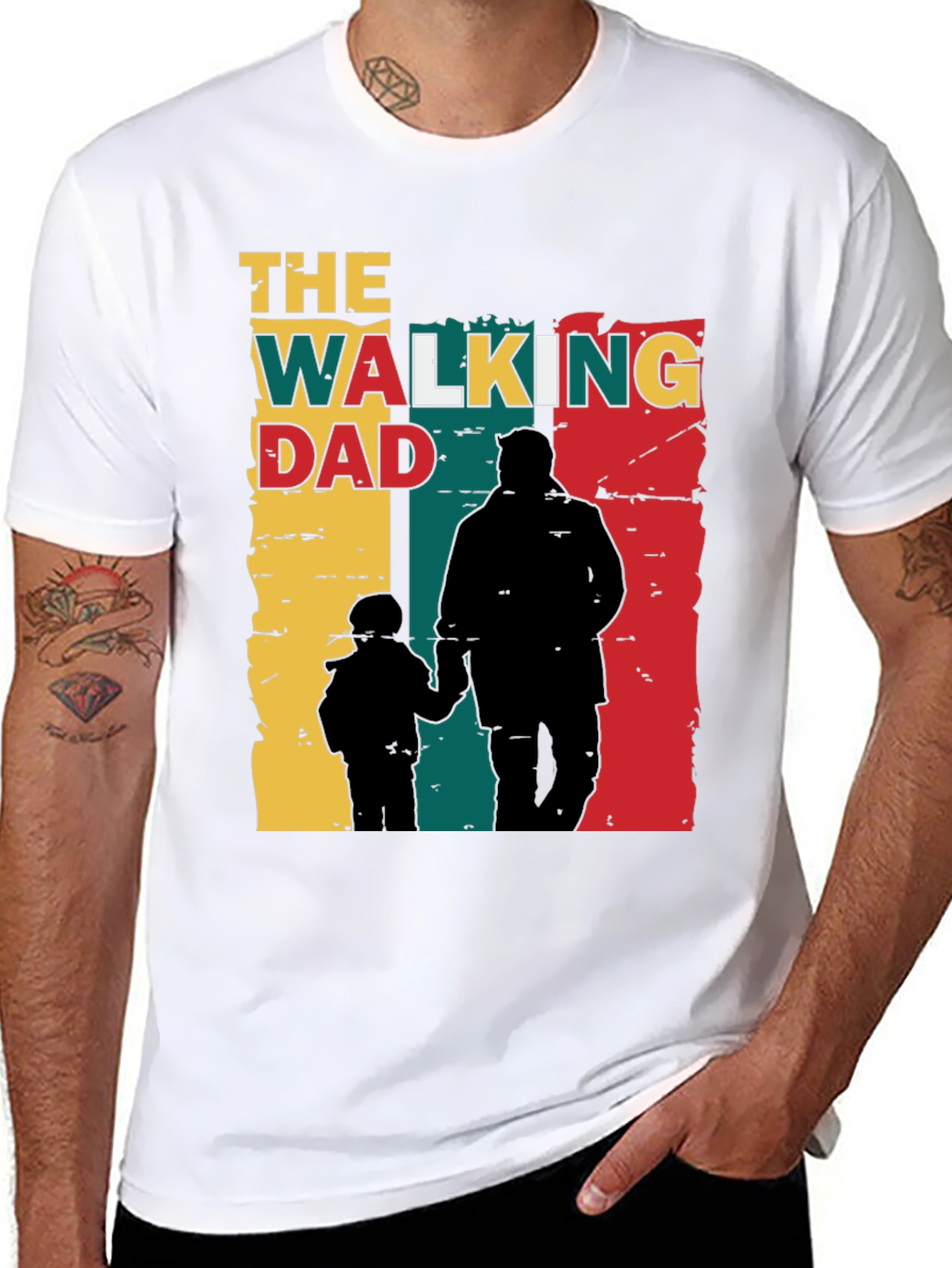 Walking Dad T-Shirt Fathers Day Gift