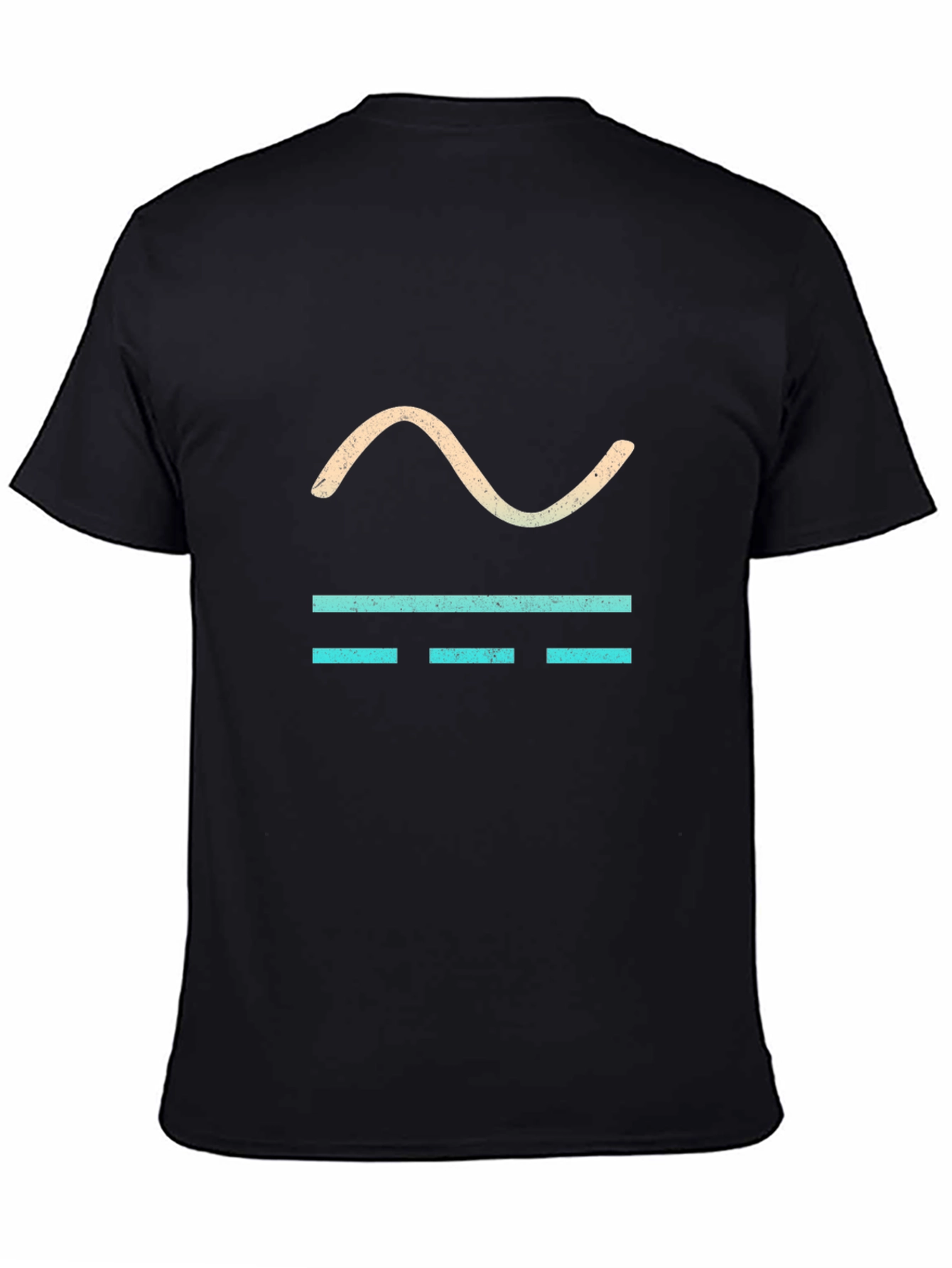 Cool Graphic Tee - Sine Wave & Bars Design