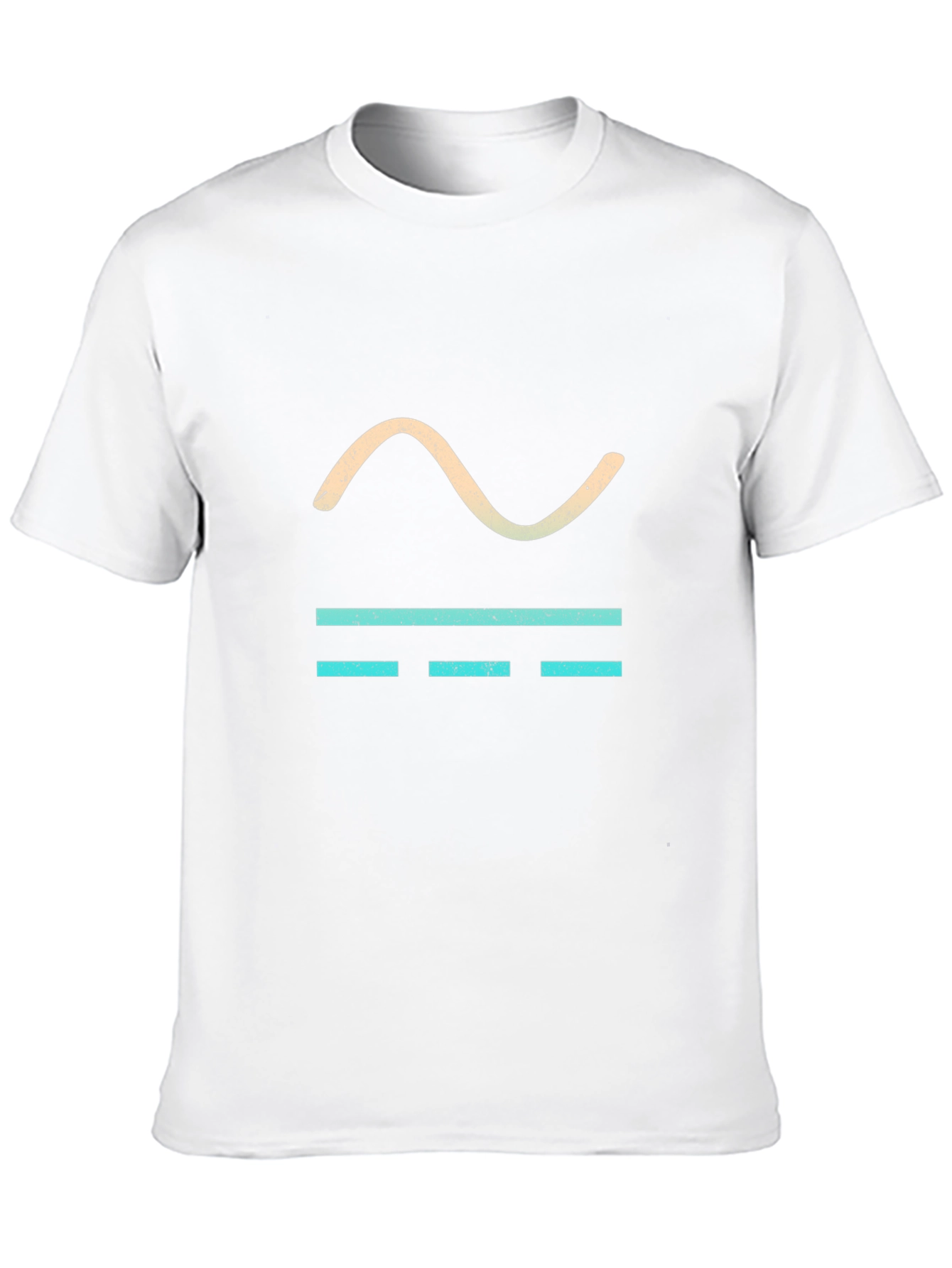 Cool Graphic Tee - Sine Wave & Bars Design
