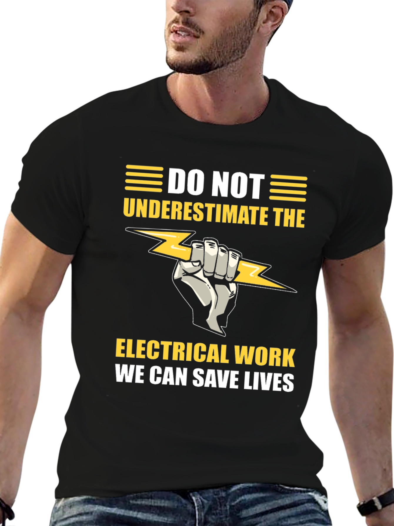Electrical Work Save Lives Graphic T-Shirt