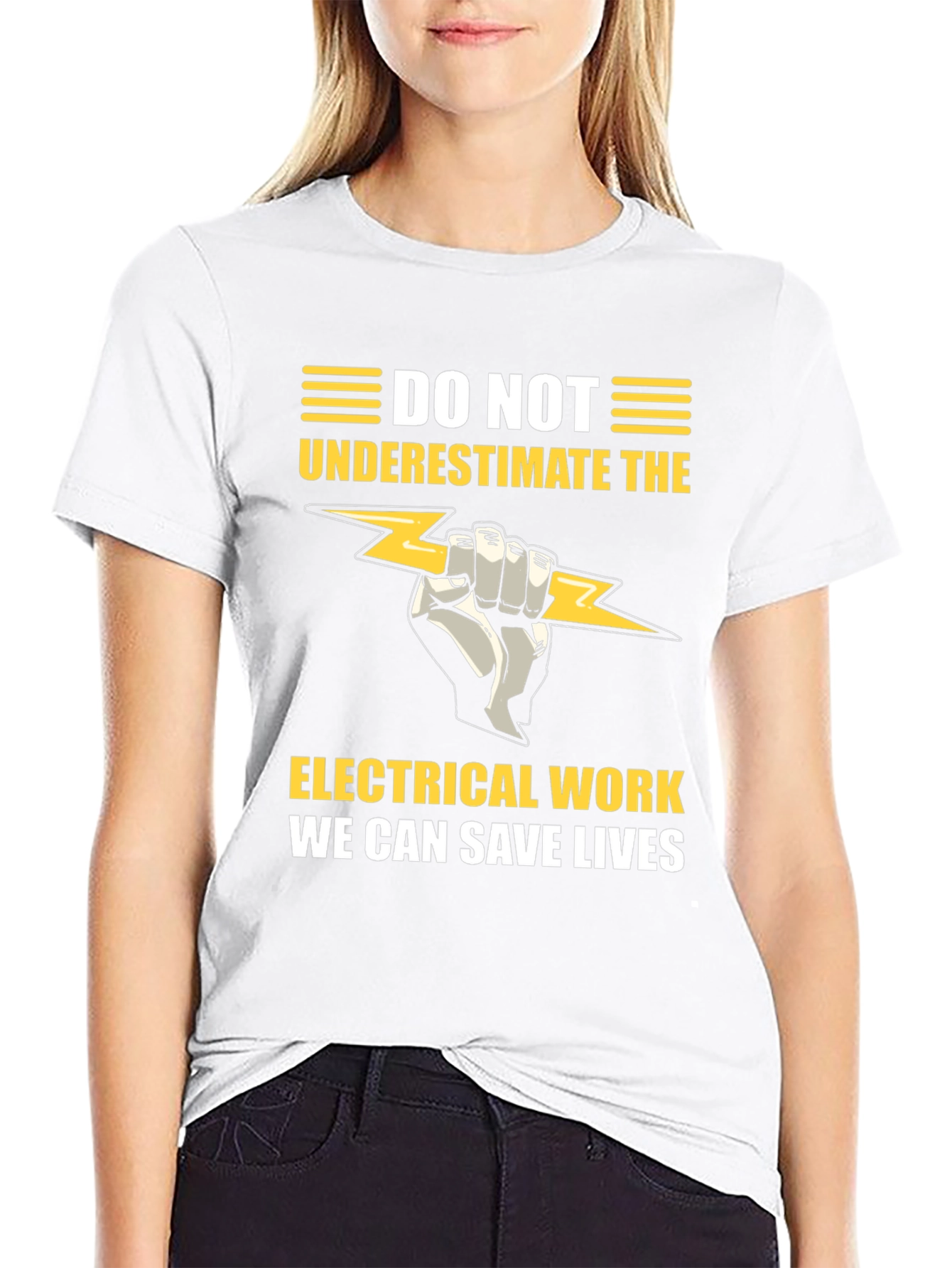 Electrical Work Save Lives Graphic T-Shirt