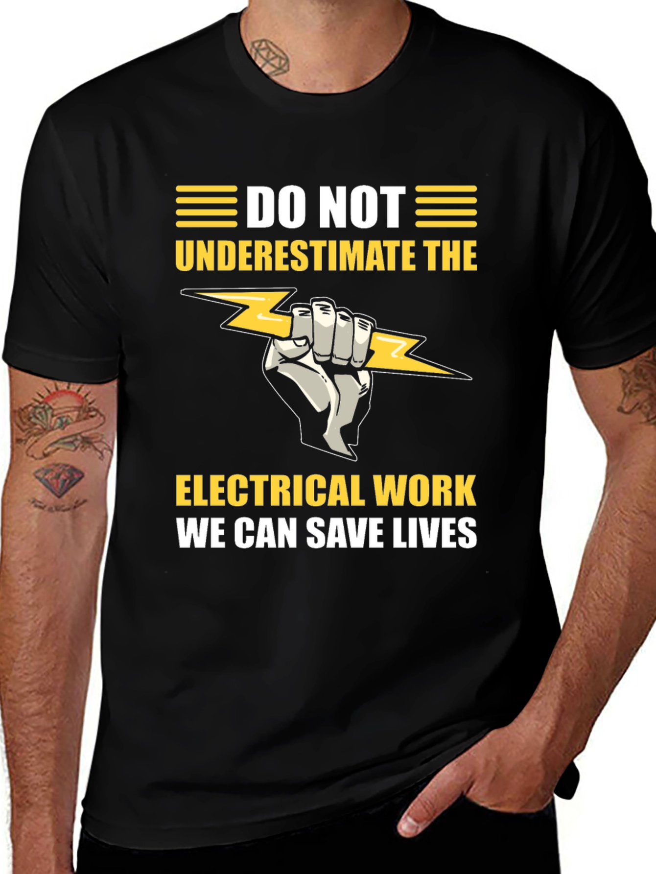 Electrical Work Save Lives Graphic T-Shirt
