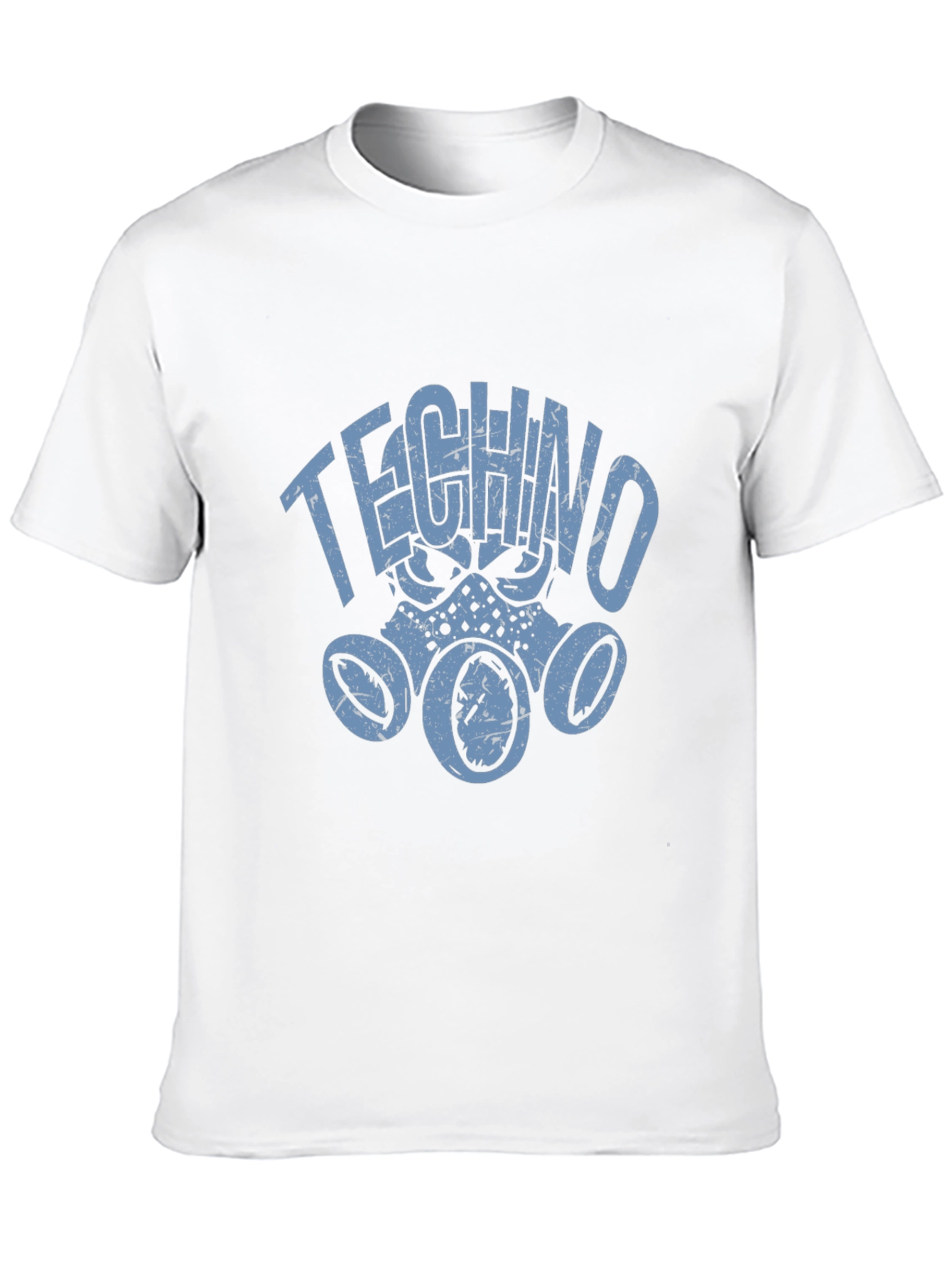 Techno Gas Mask Graphic T-Shirt