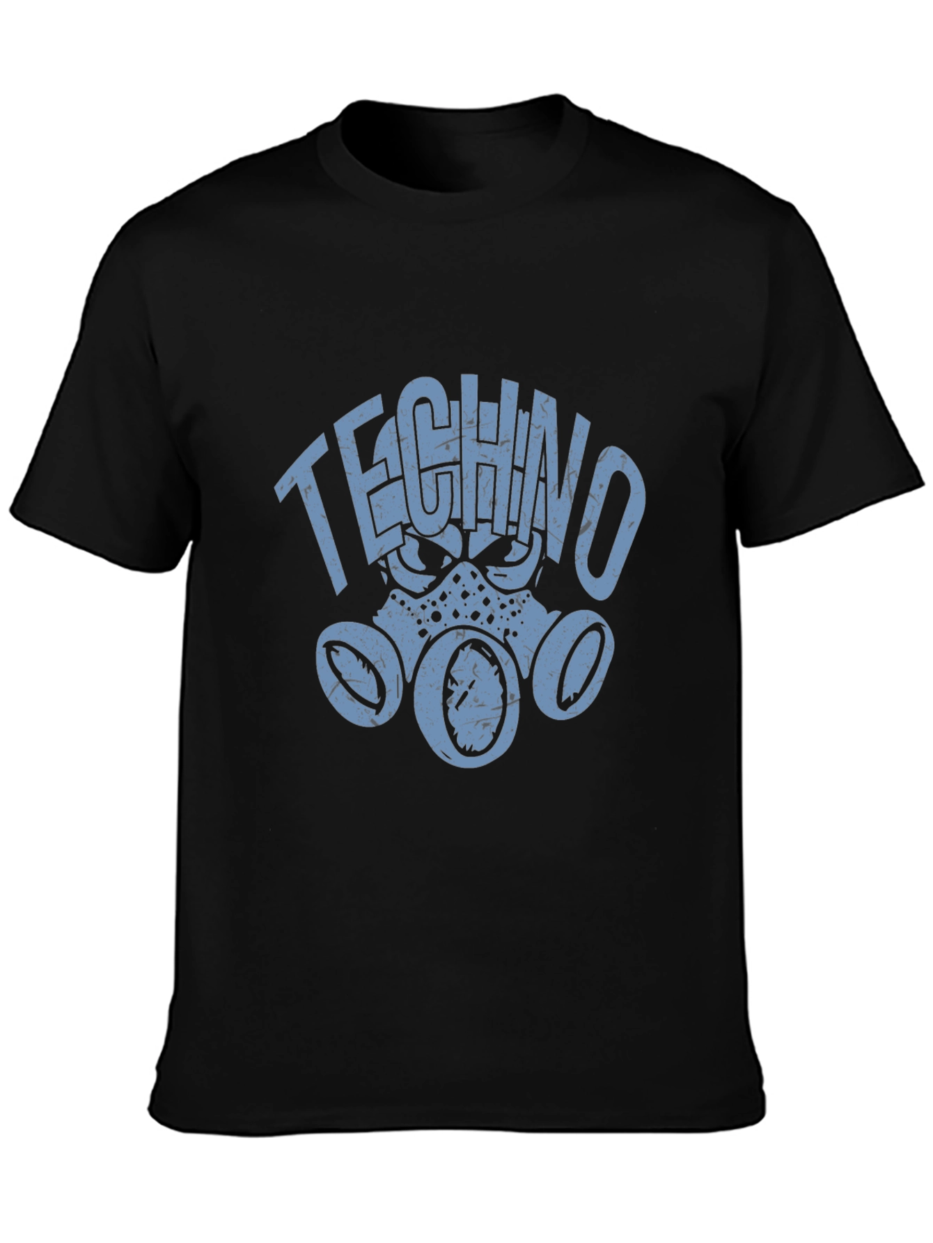 Techno Gas Mask Graphic T-Shirt