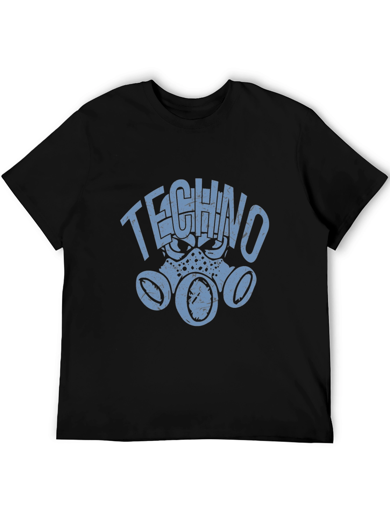 Techno Gas Mask Graphic T-Shirt