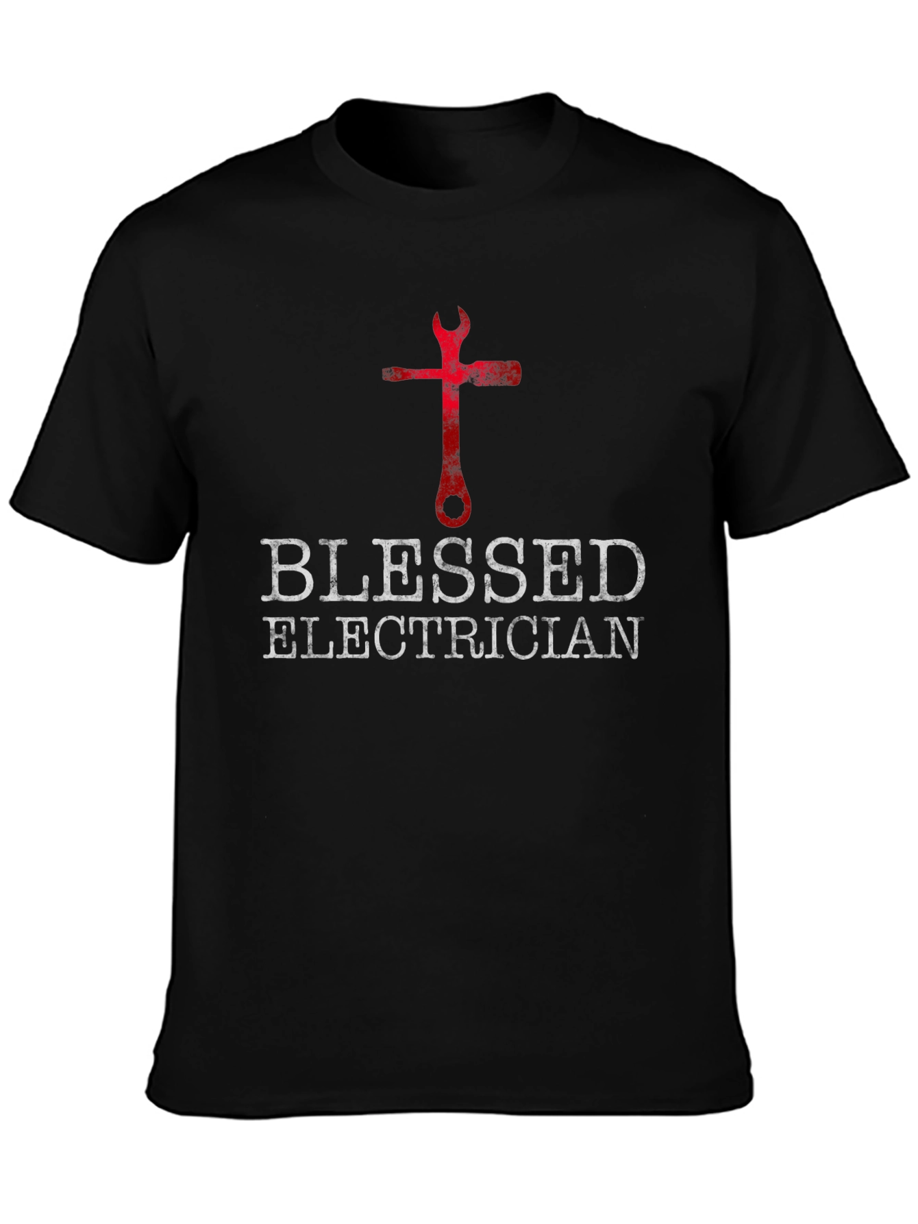 Blessed Electrician T-Shirt - Christian Mechanic Tee