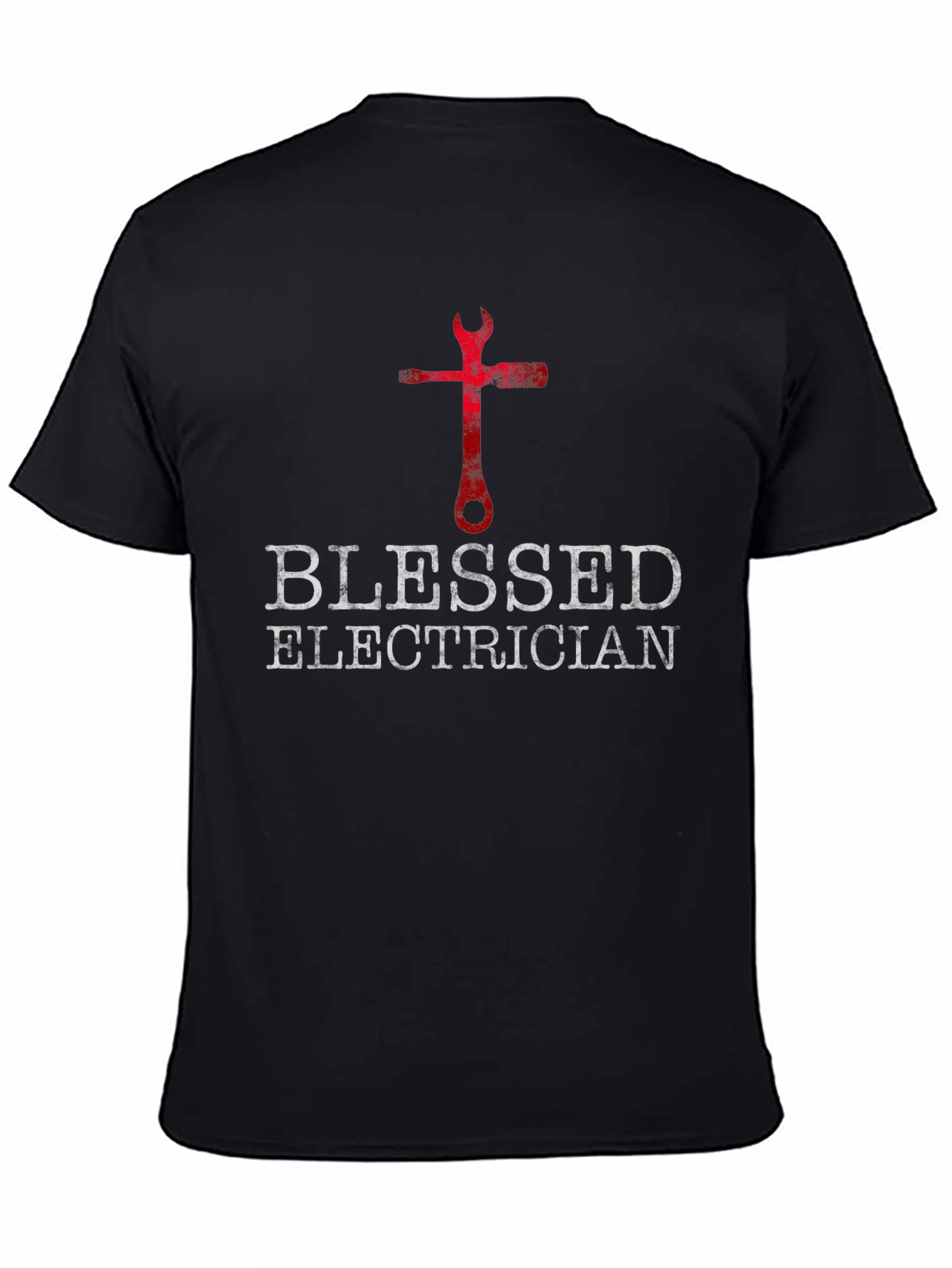 Blessed Electrician T-Shirt - Christian Mechanic Tee