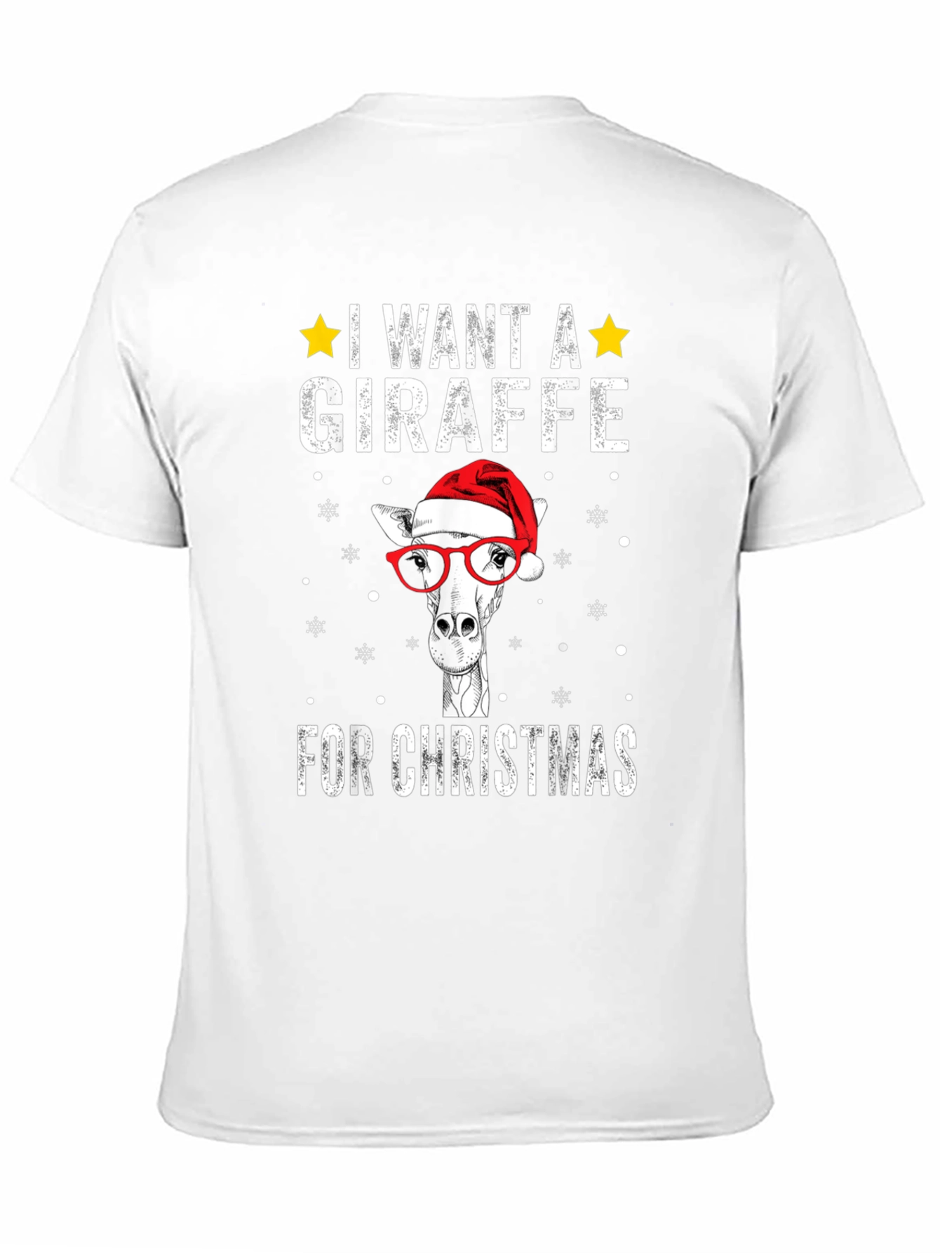 Christmas Giraffe T-Shirt Holiday Apparel