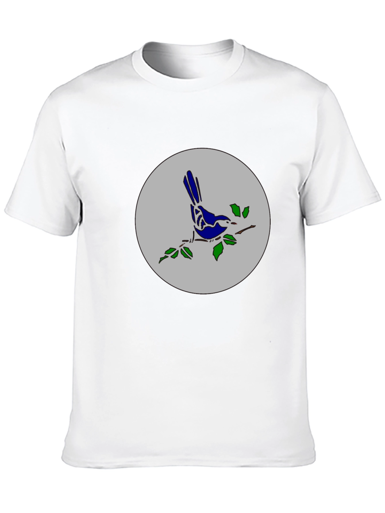 Bird on Branch Graphic Tee - Stylish Casual Top