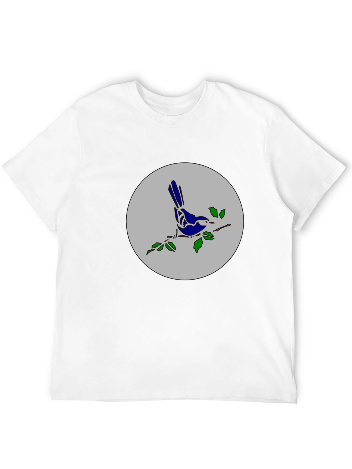 Bird on Branch Graphic Tee - Stylish Casual Top