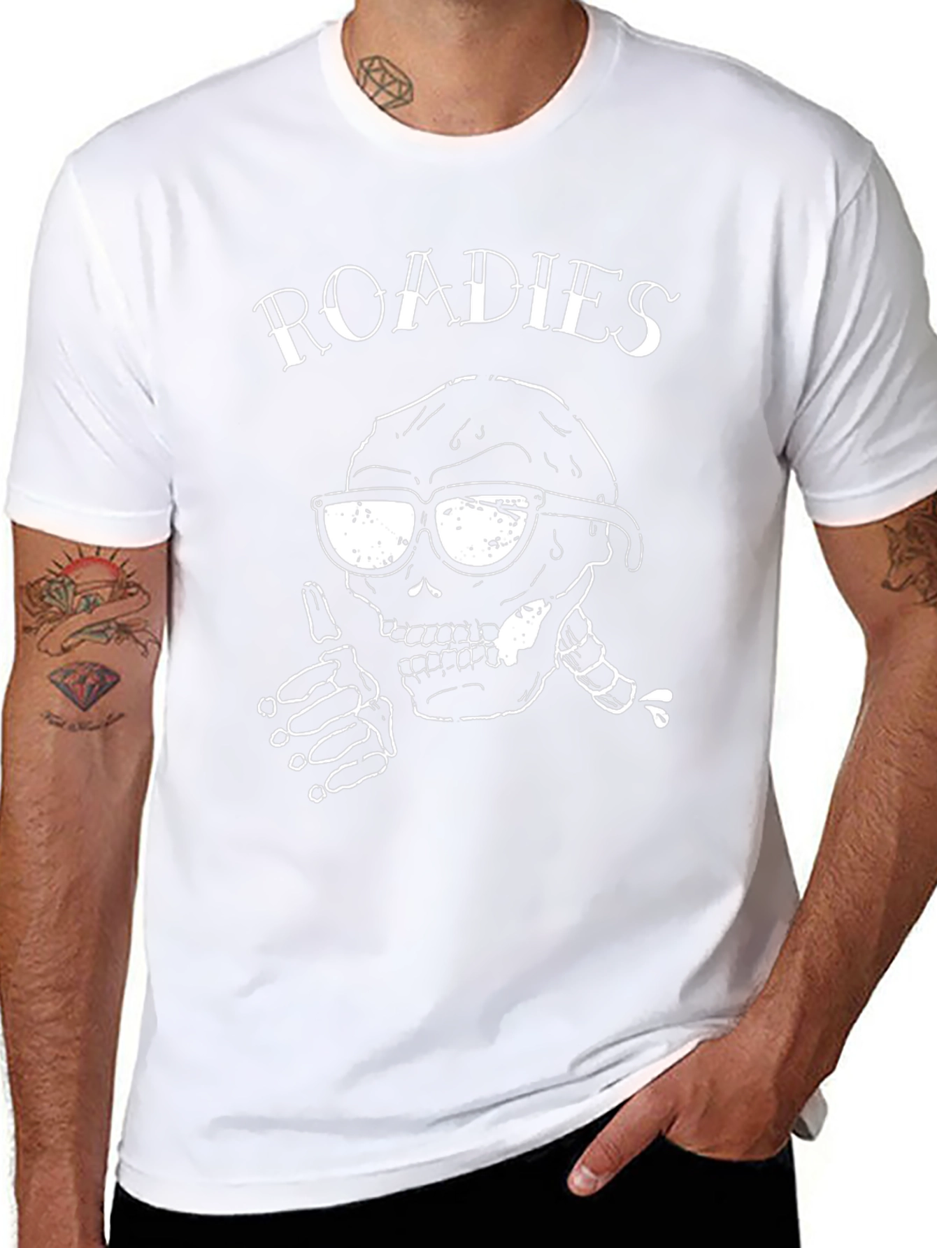 Roadies Skull Graphic Tee - Cool & Edgy T-Shirt