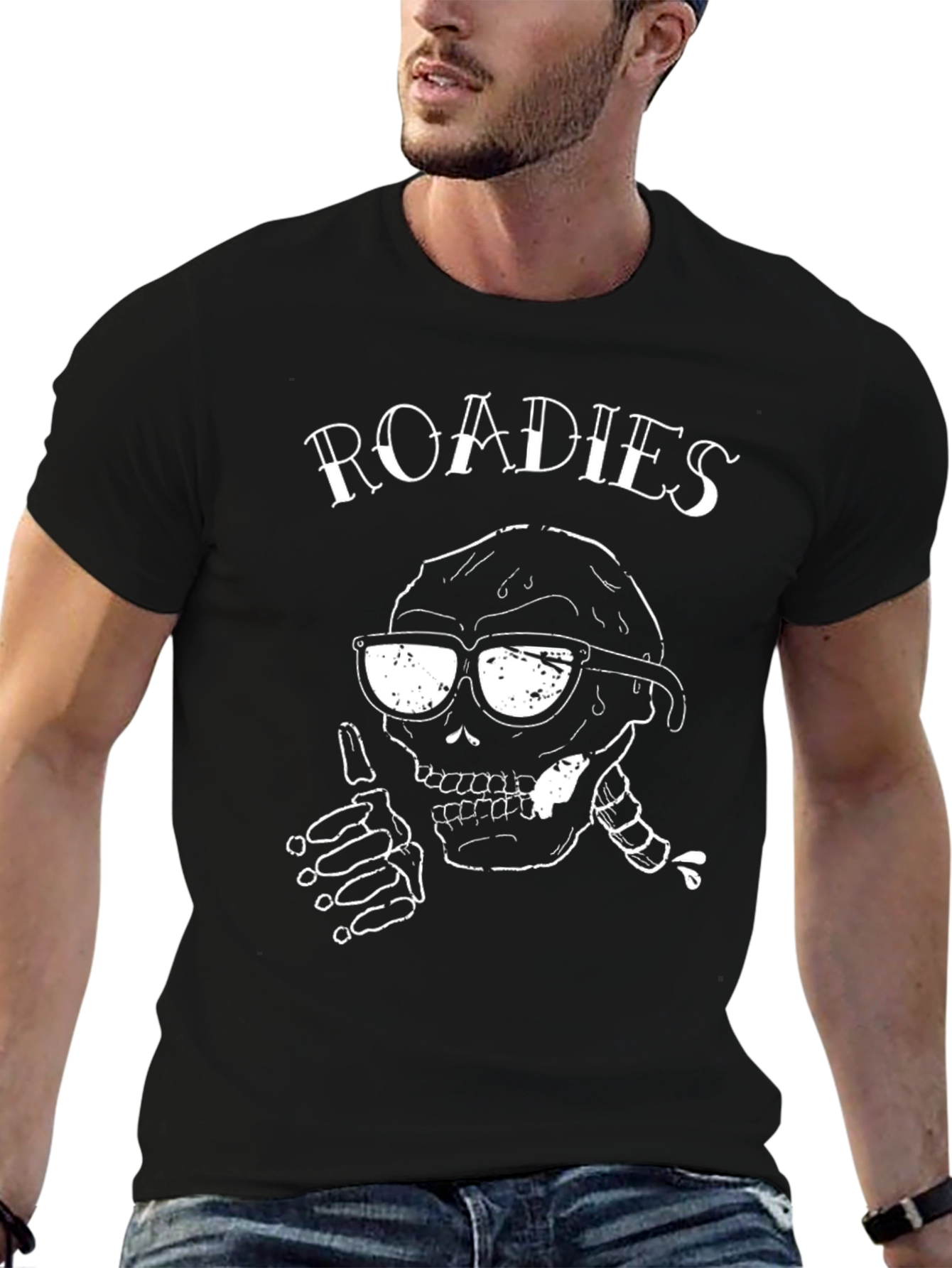 Roadies Skull Graphic Tee - Cool & Edgy T-Shirt