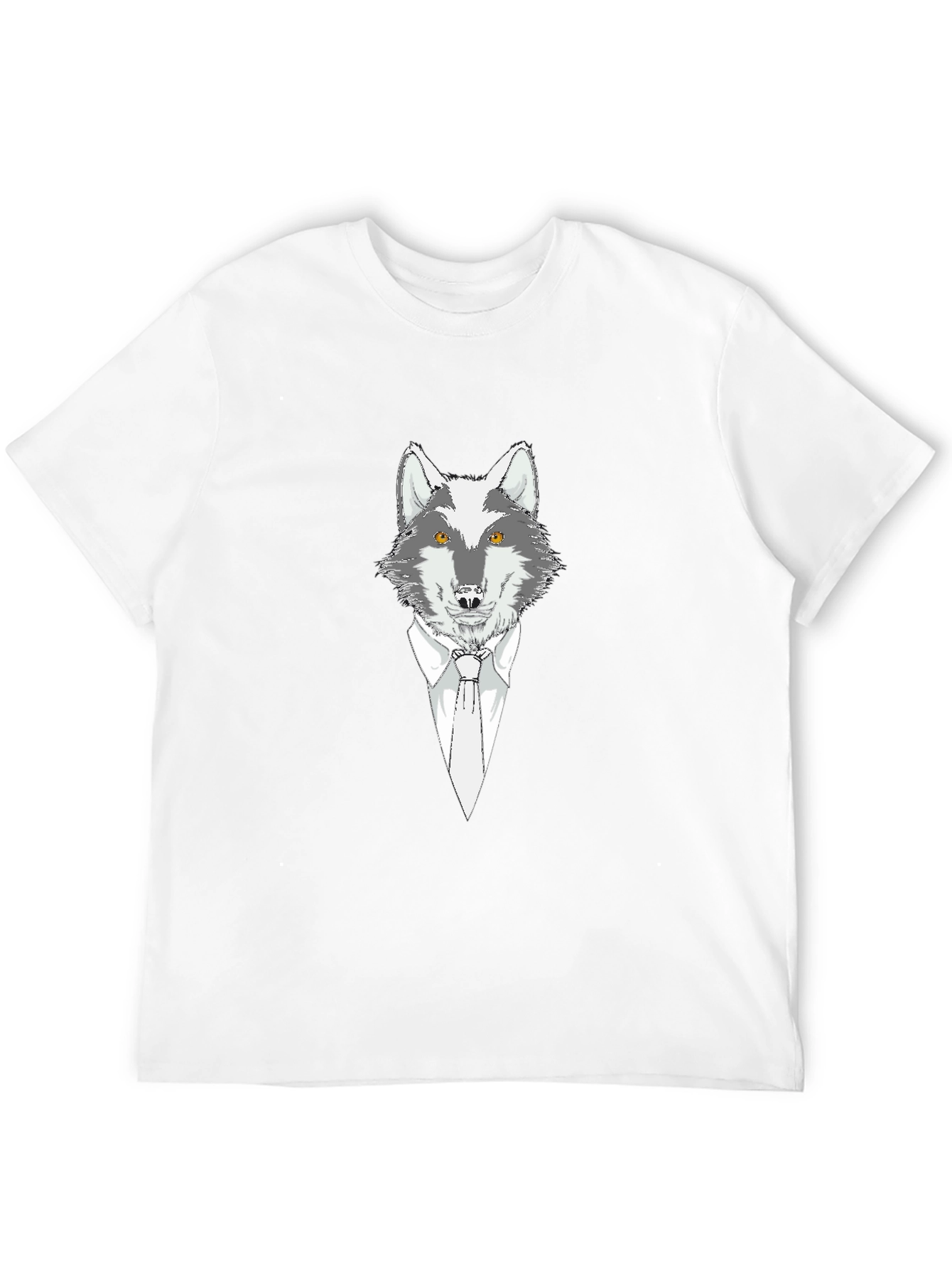 Wolf in Suit Graphic Tee - Mens Black T-Shirt