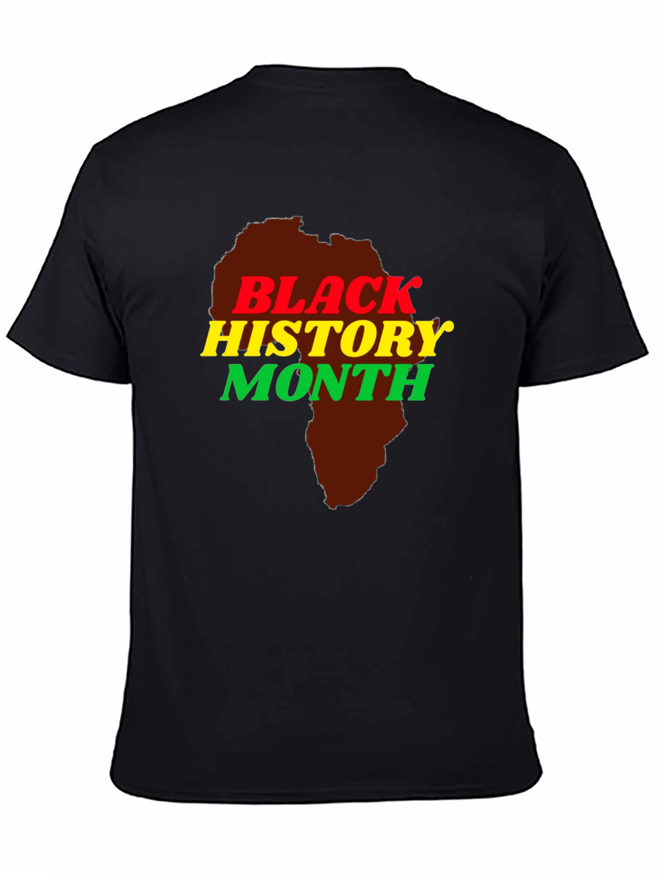 Black History Month Africa Map T-Shirt