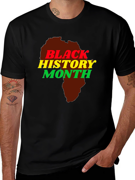 Black History Month Africa Map T-Shirt