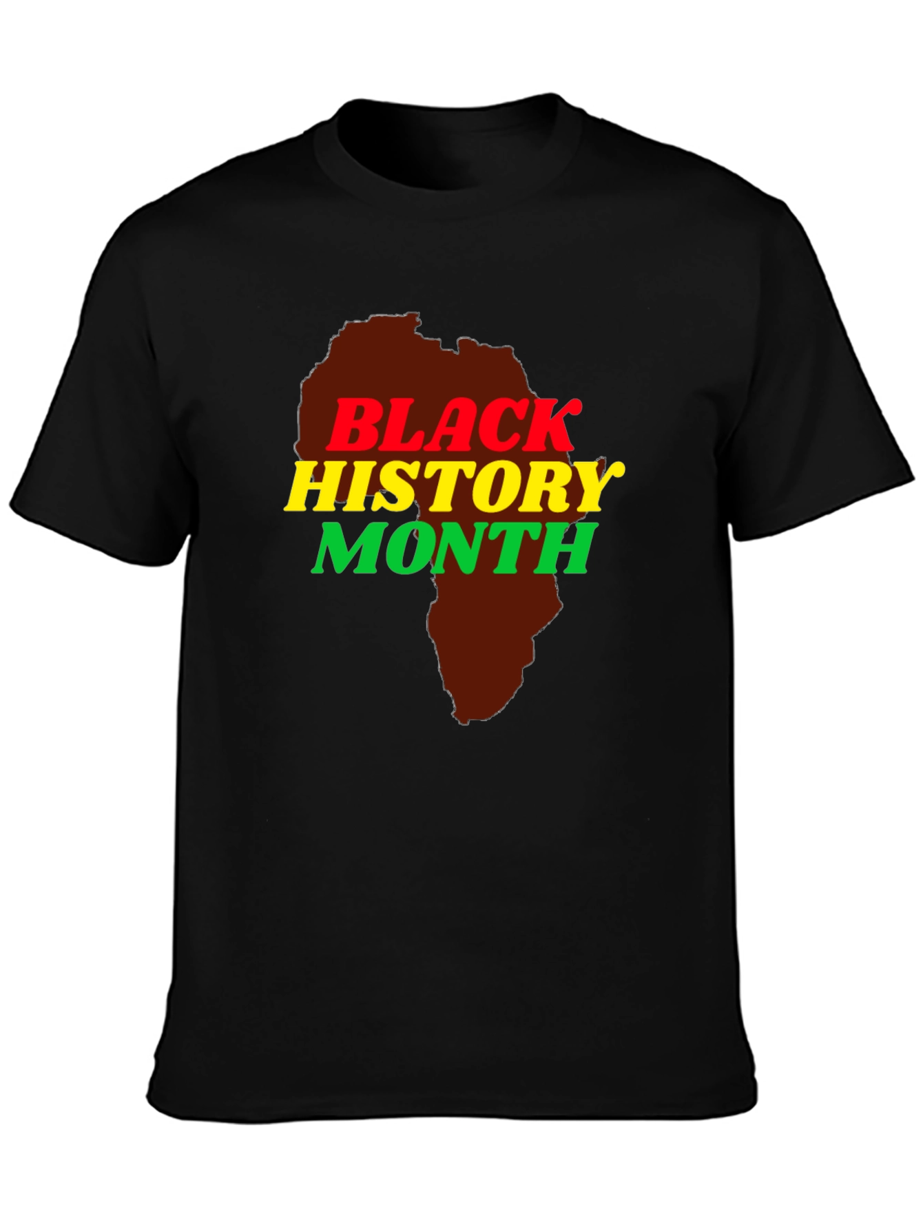 Black History Month Africa Map T-Shirt