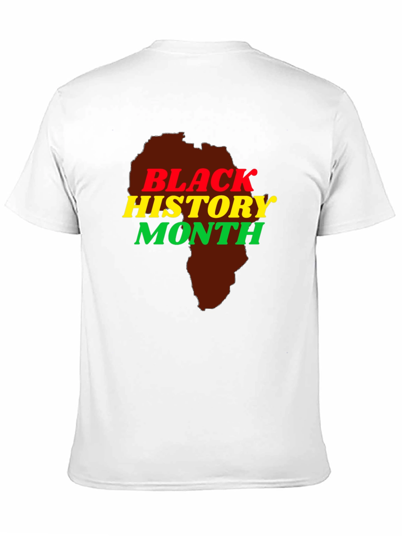 Black History Month Africa Map T-Shirt