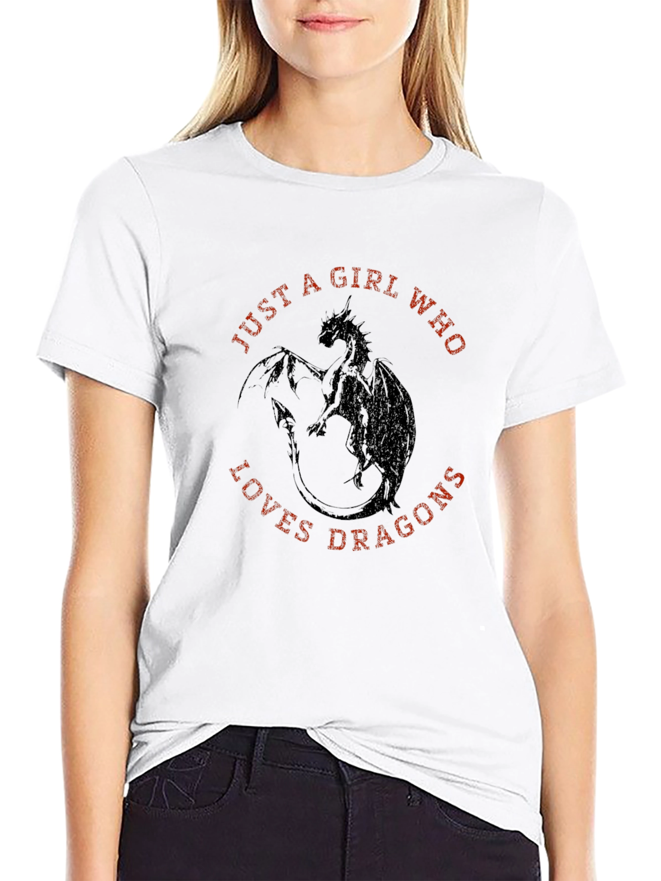 Just a Girl Who Loves Dragons T-Shirt