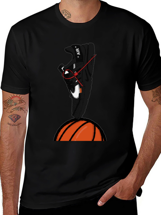 Sneaker & Basketball Graphic T-Shirt