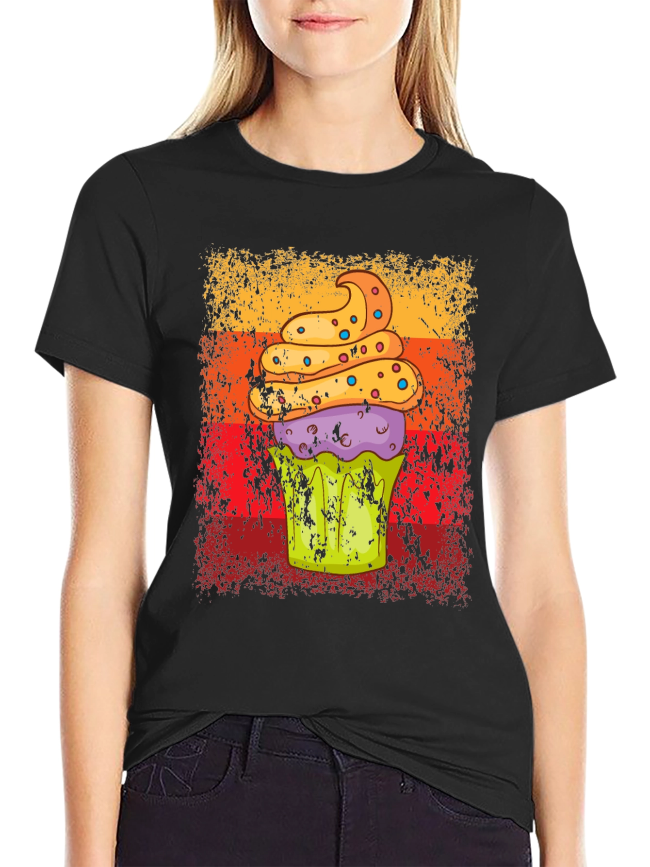 Cupcake Graphic Mens T-Shirt