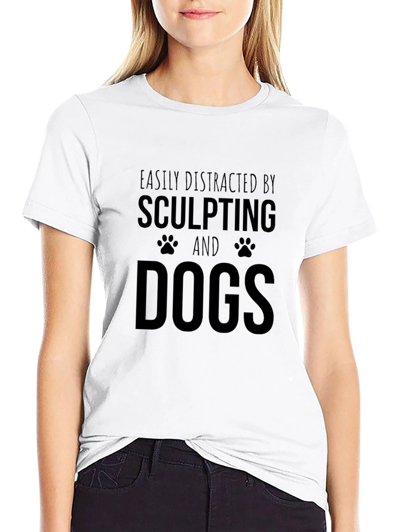 Sculpting and Dogs T-Shirt - Funny Pet Lover Tee