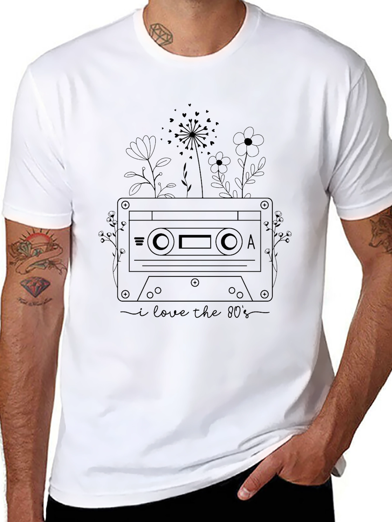 Retro 80s Cassette Tape Graphic T-Shirt