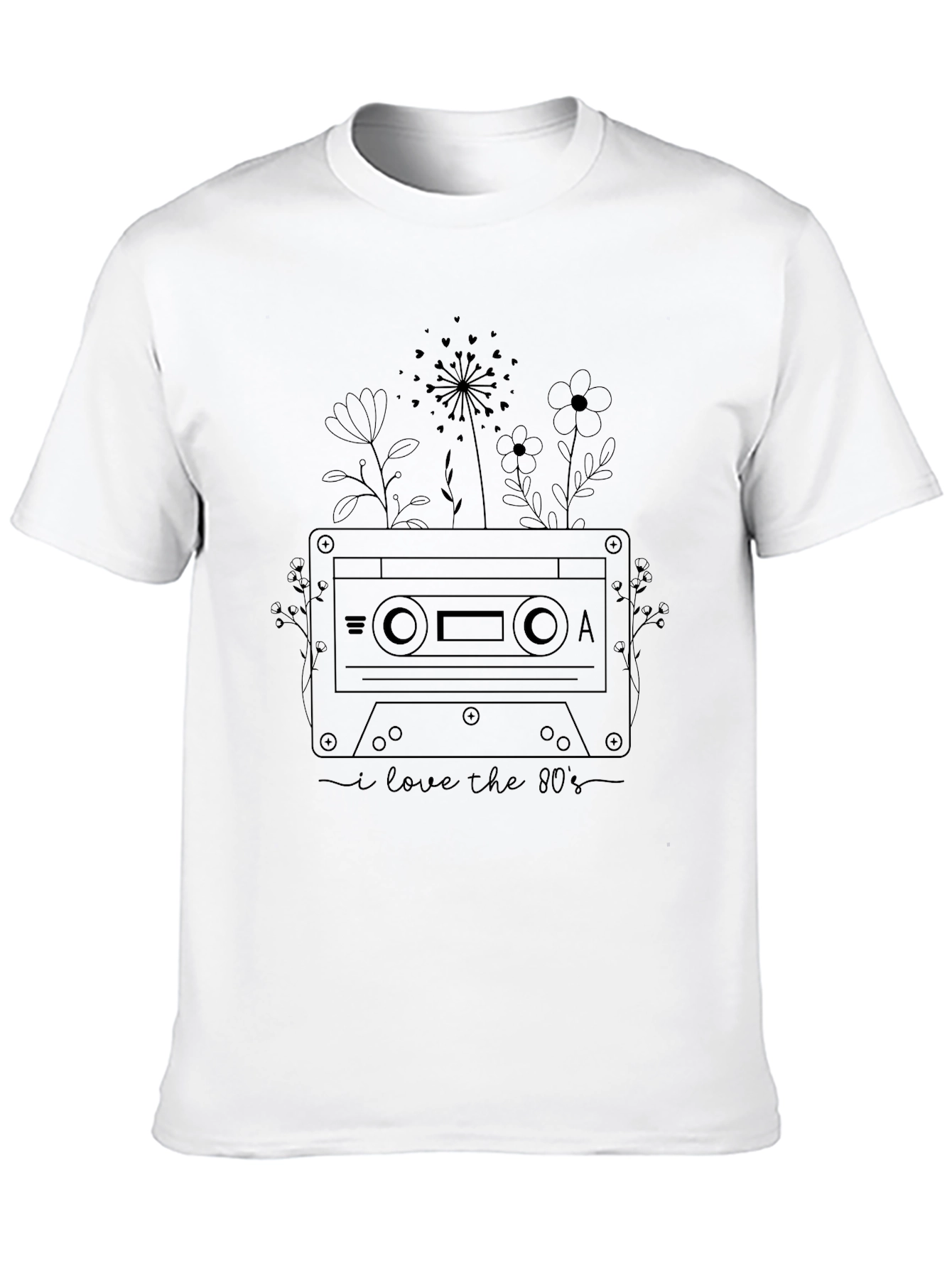 Retro 80s Cassette Tape Graphic T-Shirt