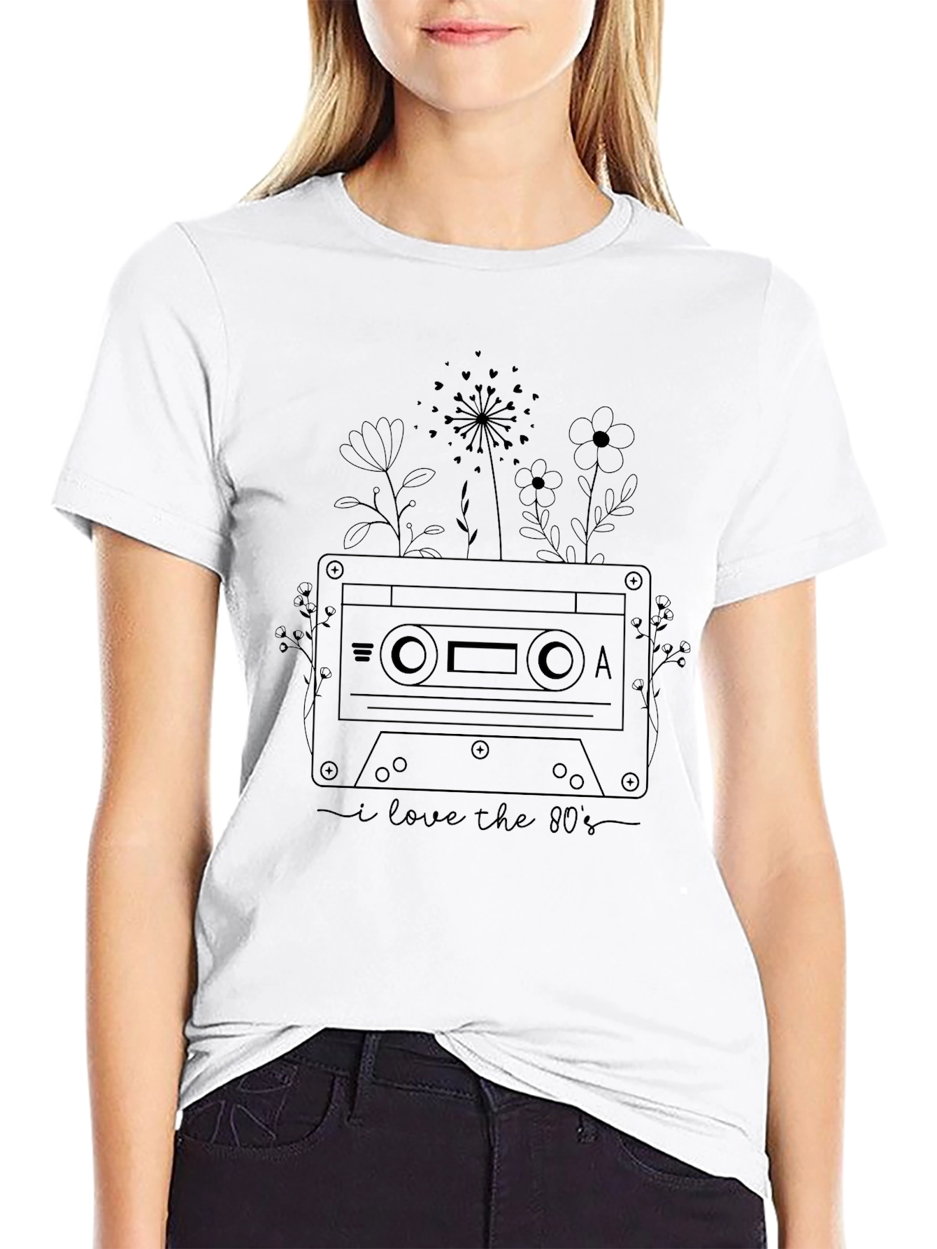 Retro 80s Cassette Tape Graphic T-Shirt