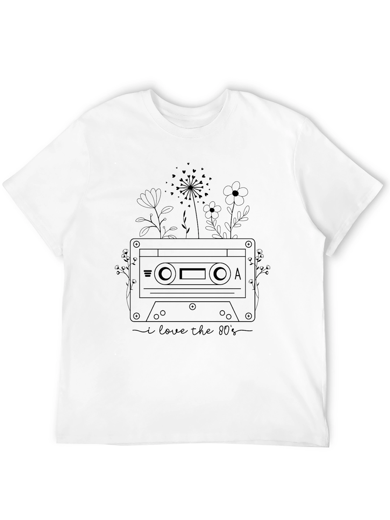 Retro 80s Cassette Tape Graphic T-Shirt
