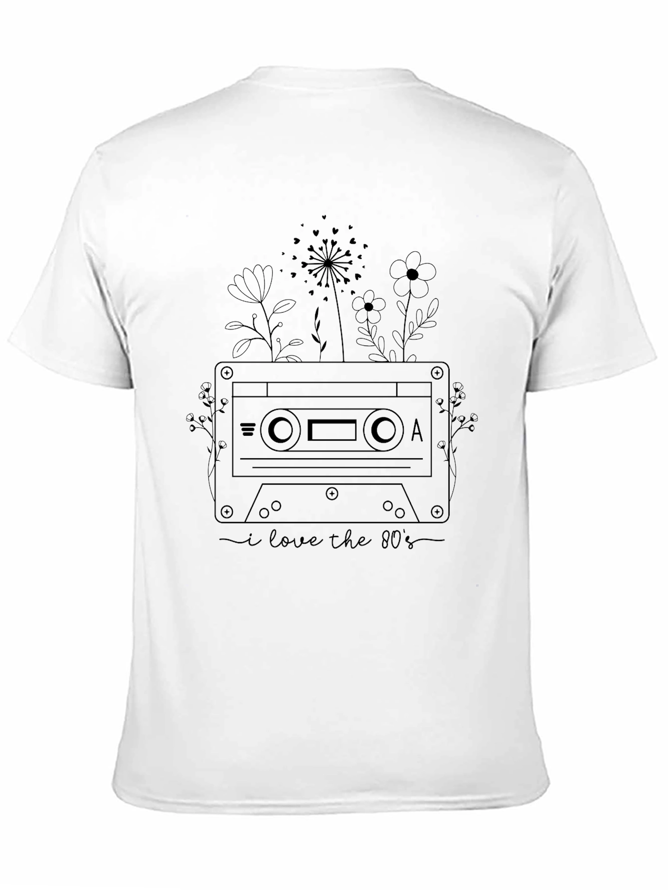 Retro 80s Cassette Tape Graphic T-Shirt