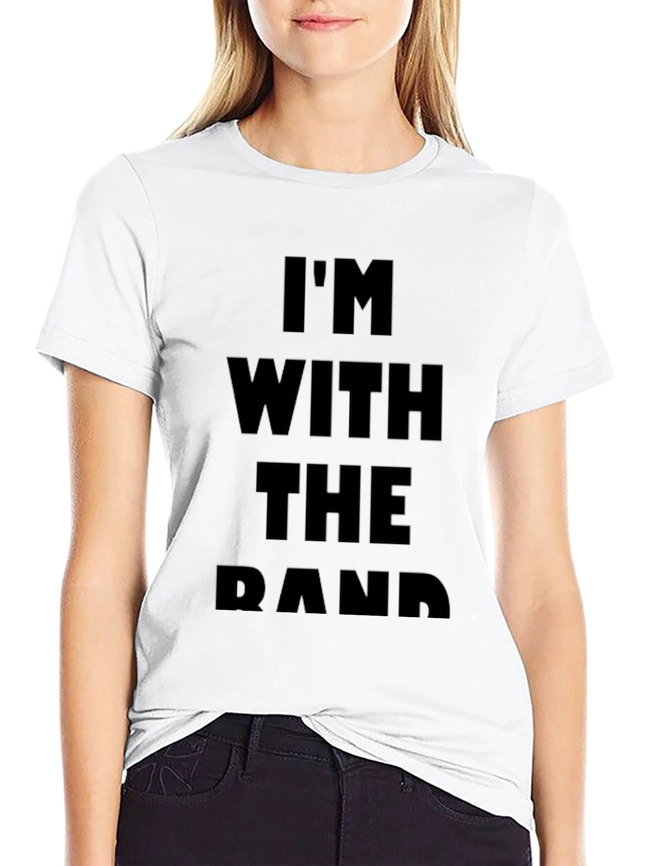 Im With The Band Black Graphic Tee