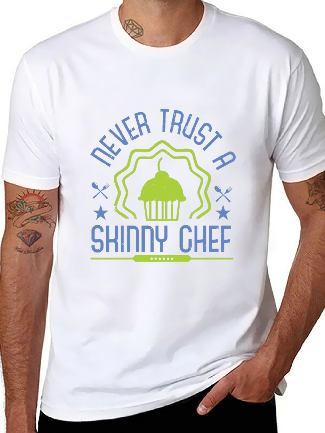 Never Trust a Skinny Chef T-Shirt