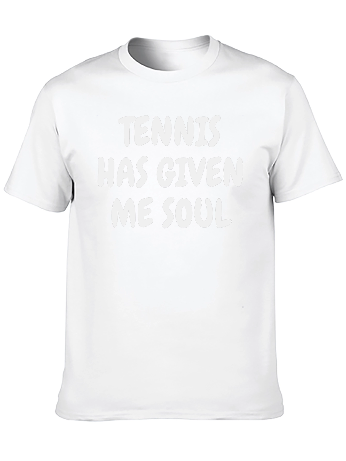 Tennis Has Given Me Soul Black T-Shirt
