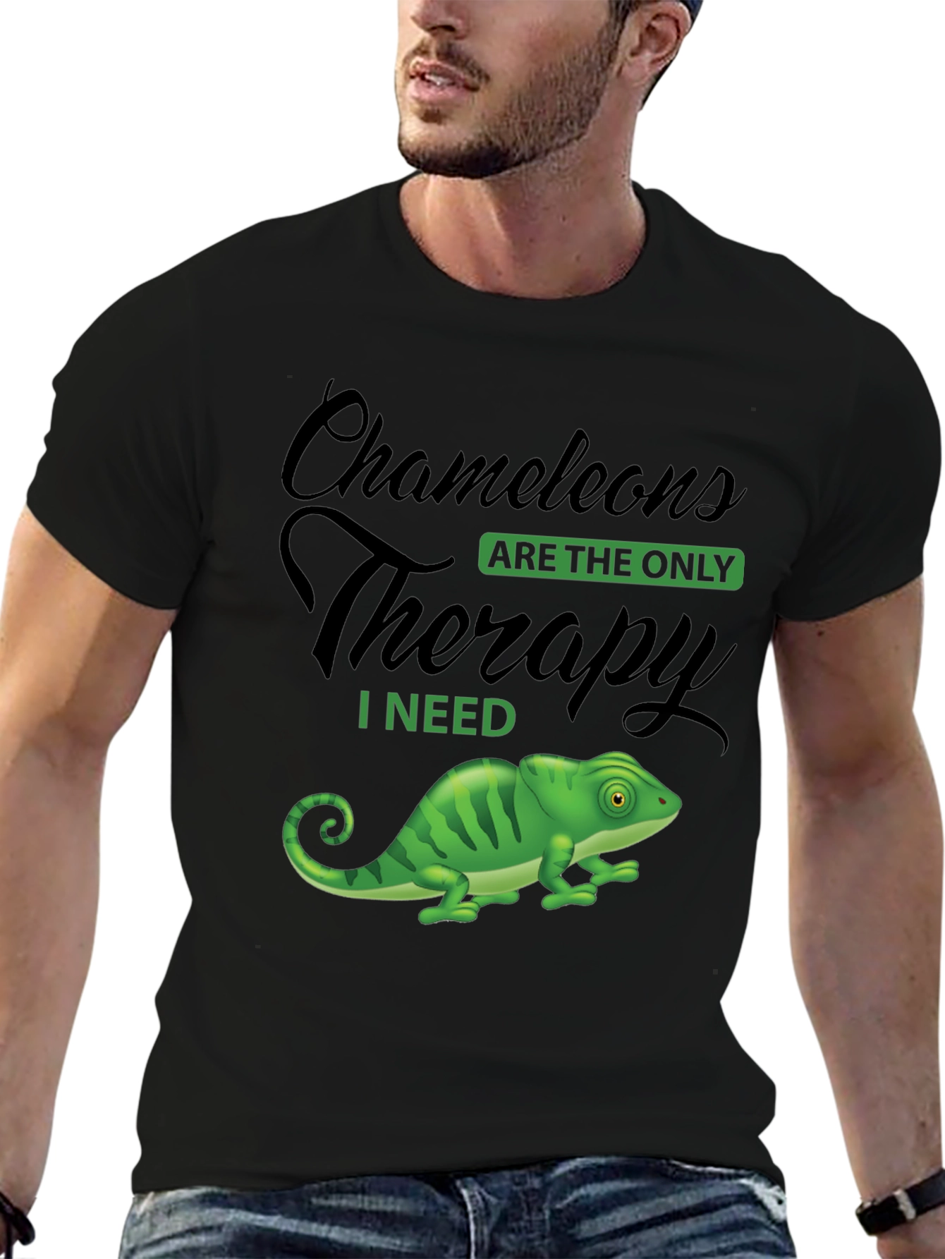 Chameleon Therapy T-Shirt - Unique Graphic Tee