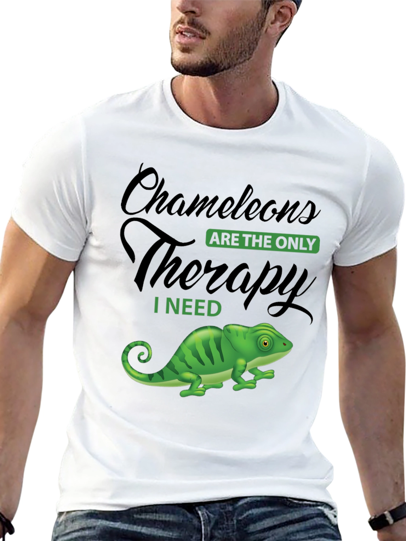 Chameleon Therapy T-Shirt - Unique Graphic Tee