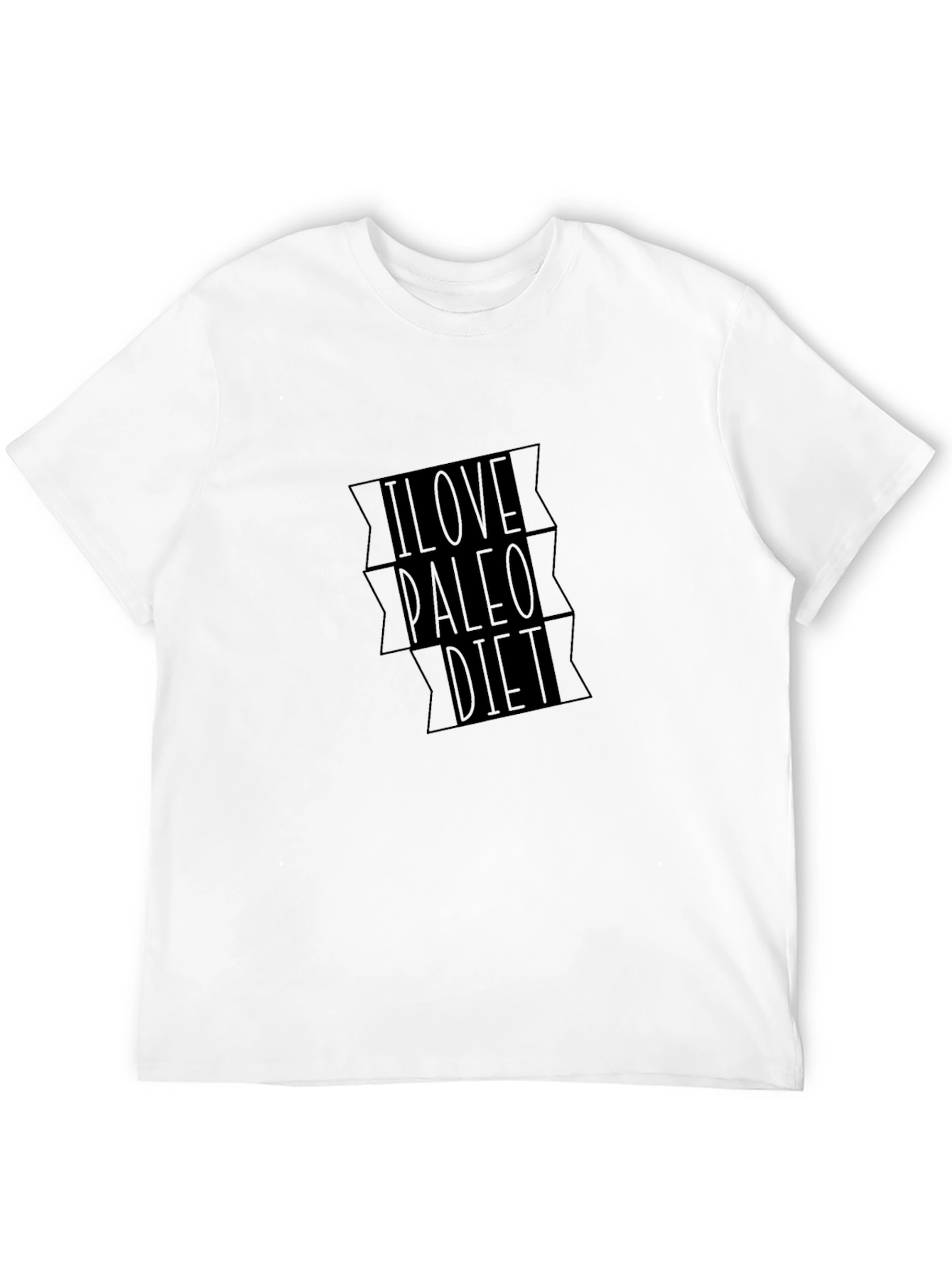 I Love Paleo Diet Black T-Shirt