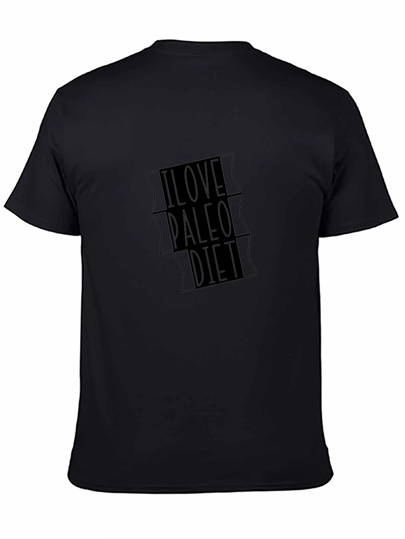 I Love Paleo Diet Black T-Shirt