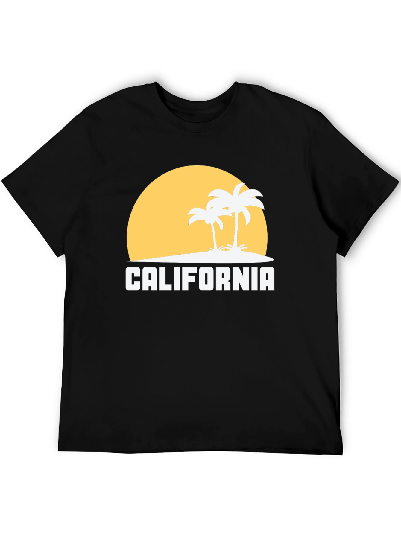 California Graphic Tee - Palm Tree Sunset
