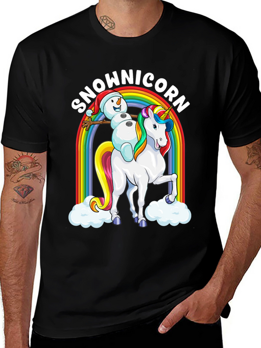 Snowman Unicorn Graphic Tee