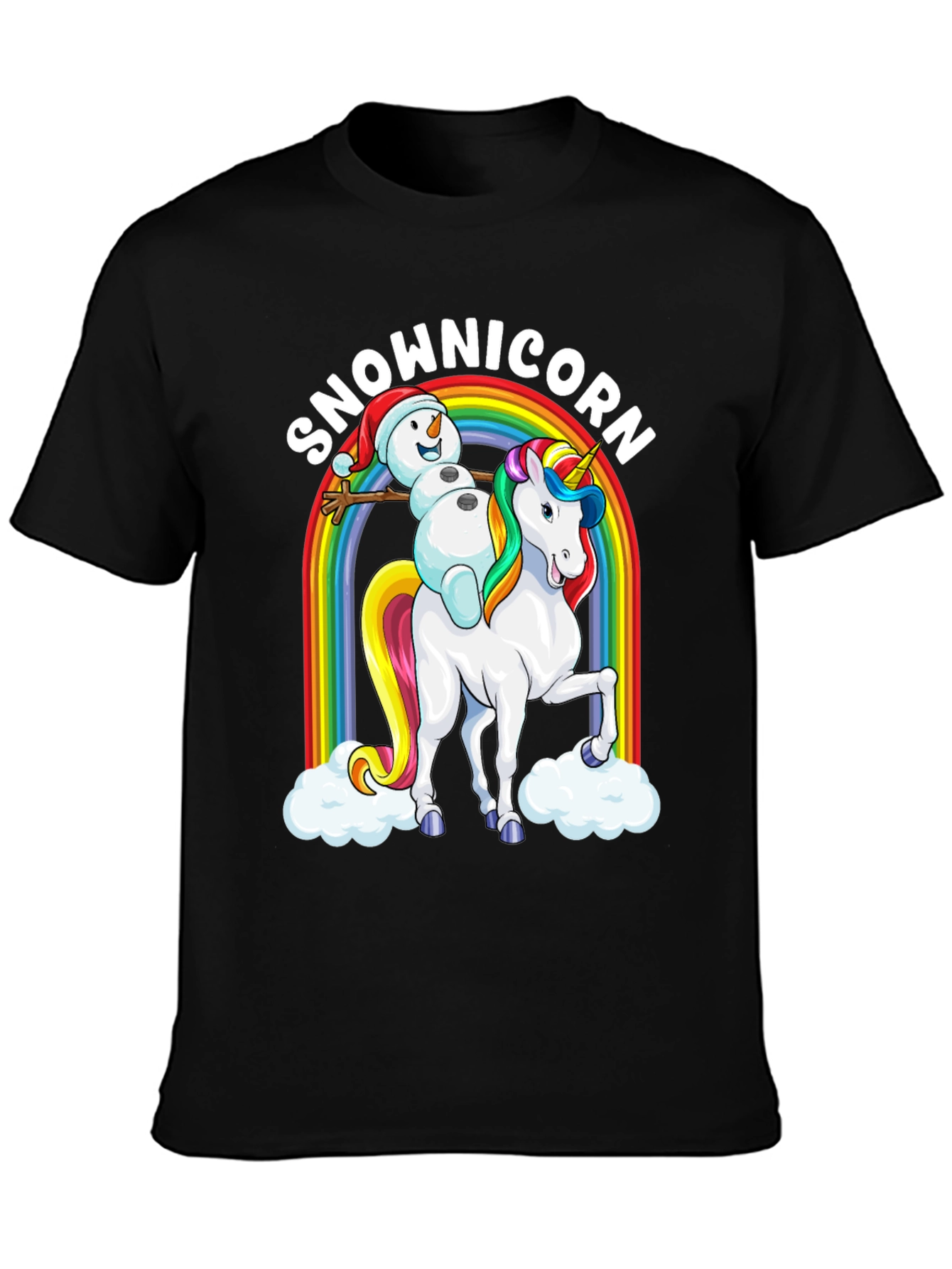 Snowman Unicorn Graphic Tee