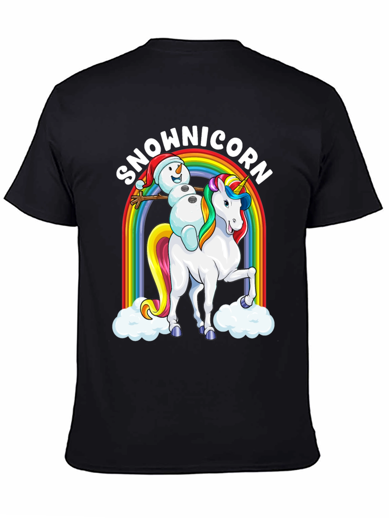 Snowman Unicorn Graphic Tee