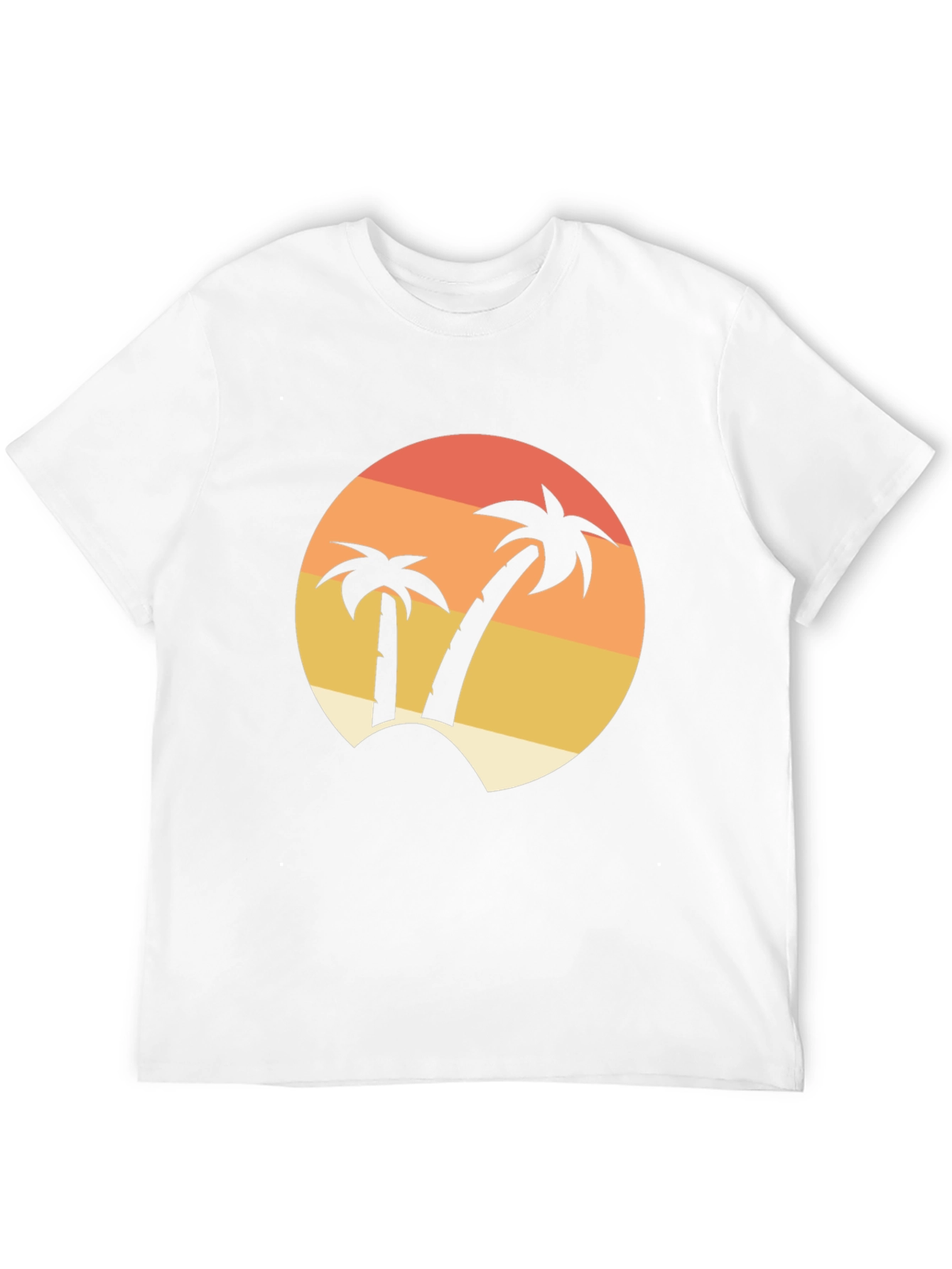 Tropical Palm Tree Sunset Graphic T-Shirt