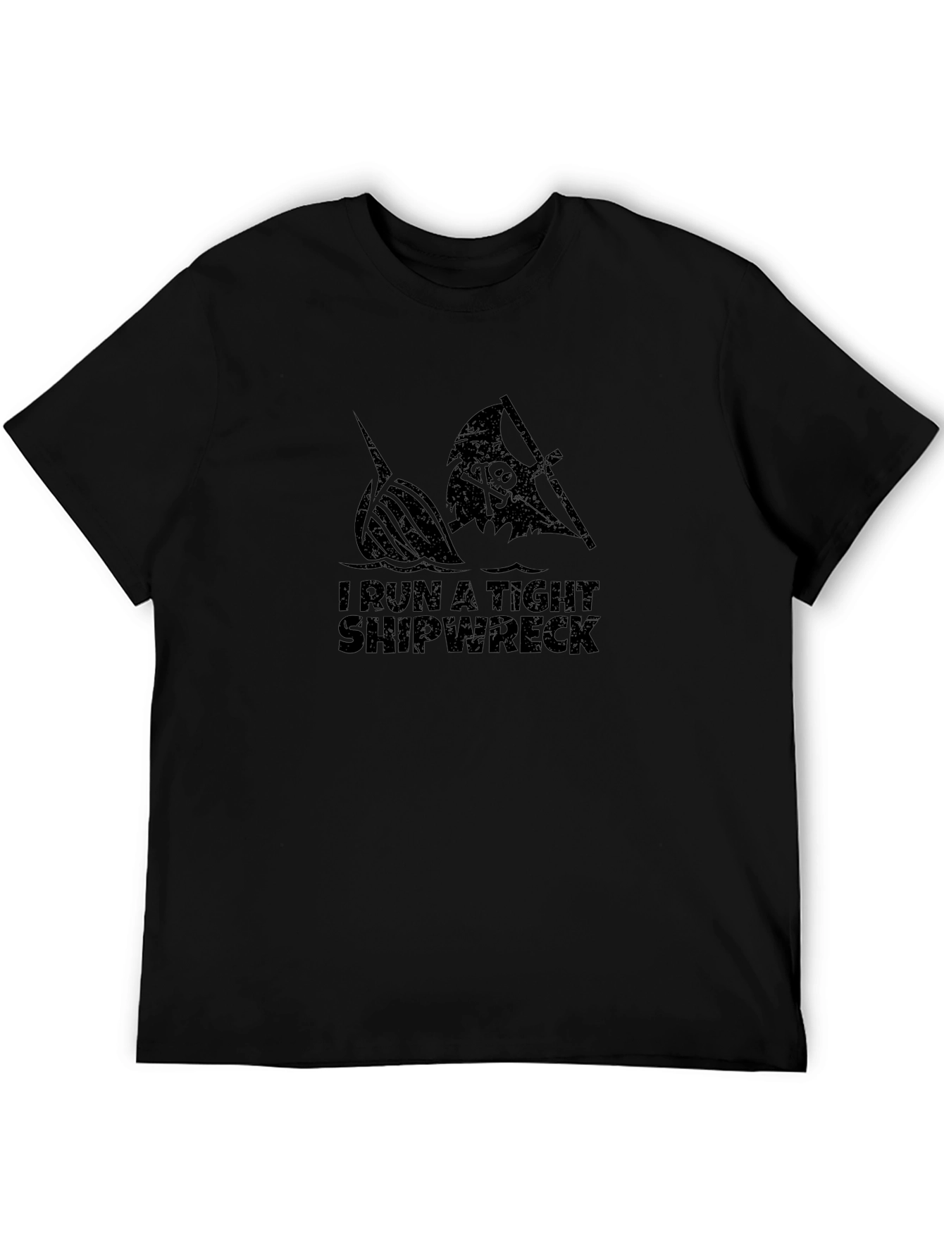 Tight Shipwreck Black T-Shirt
