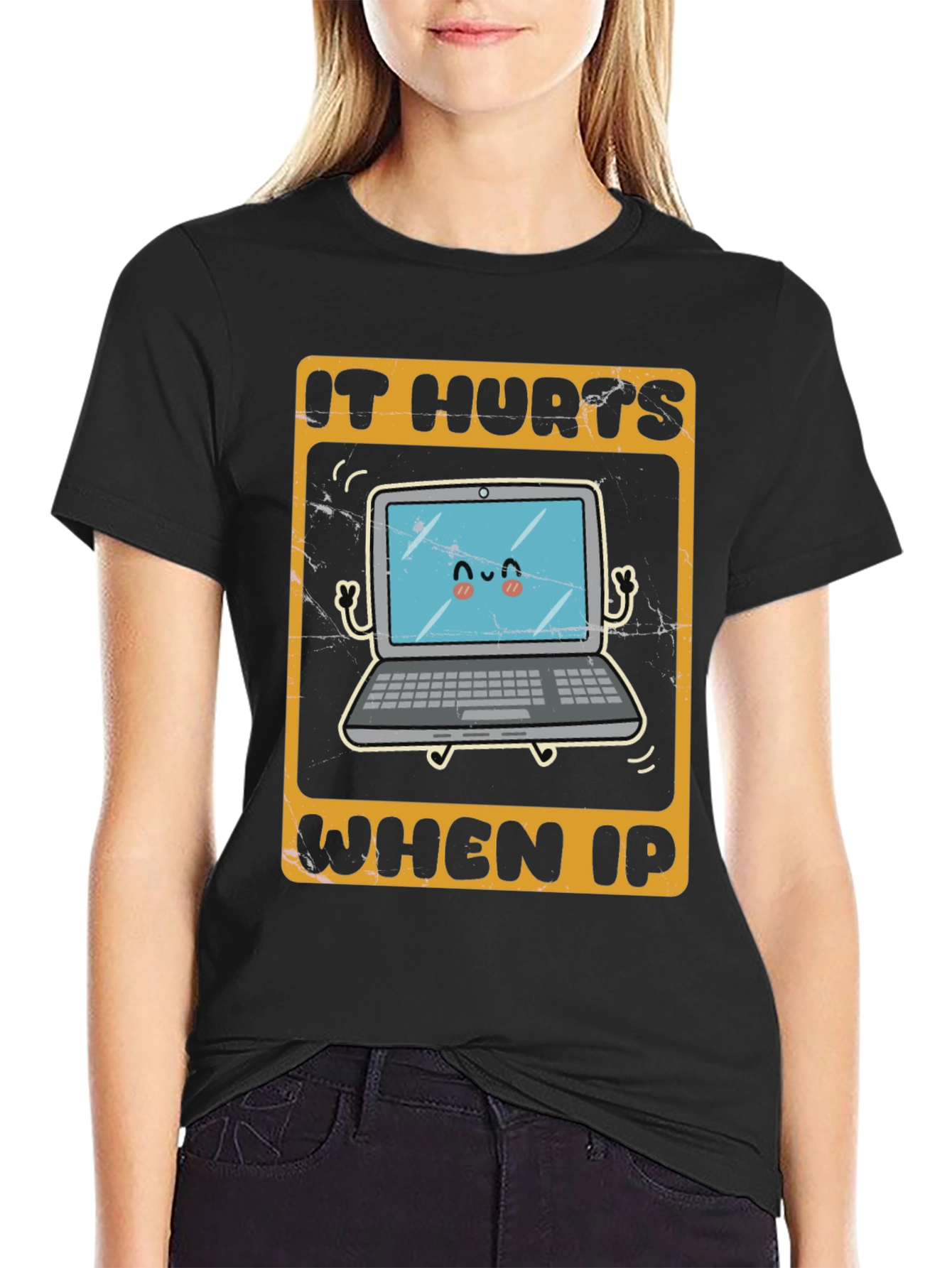 It Hurts When IP Funny Tech T-Shirt